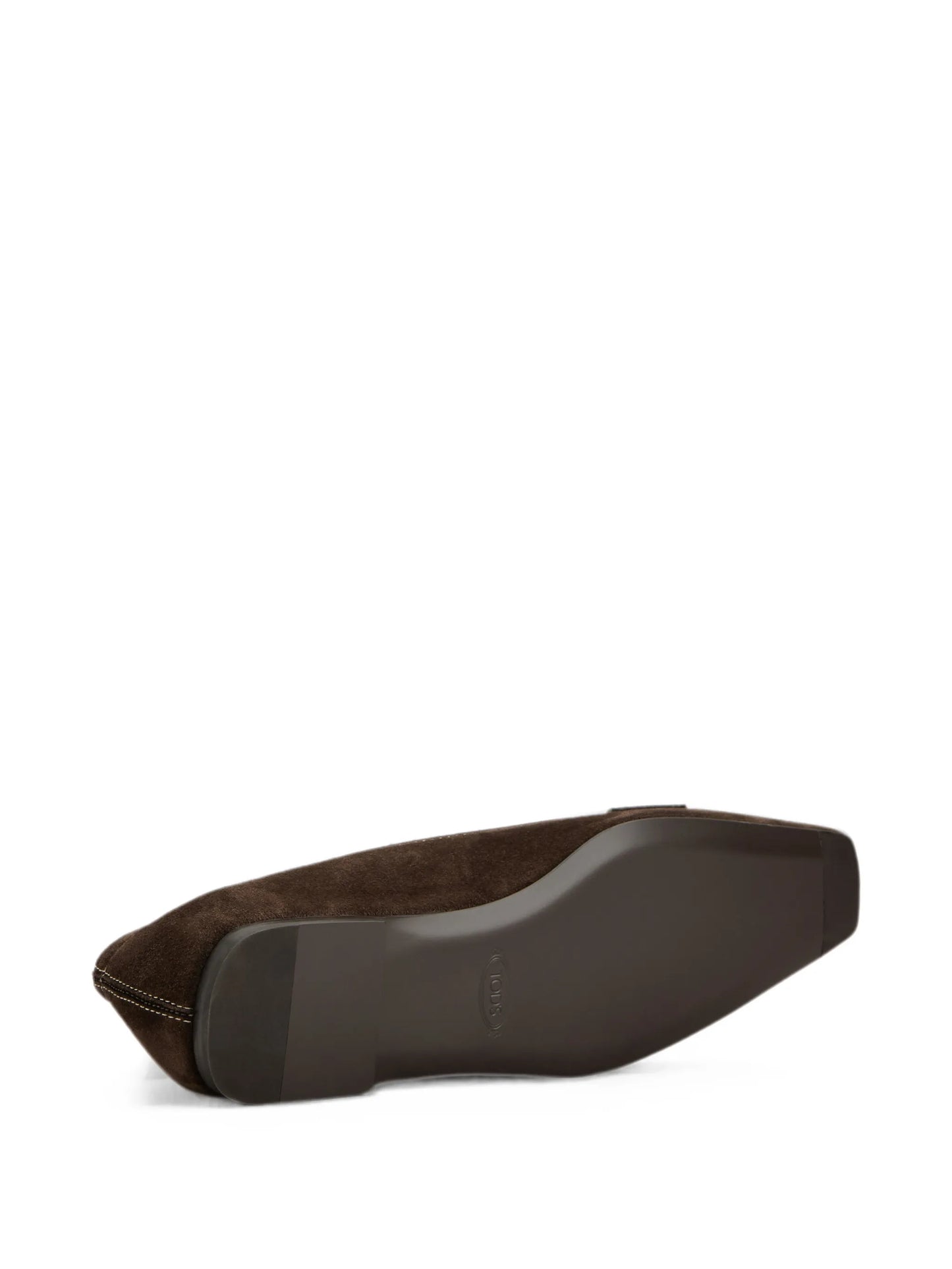 buckle-detail contrast-stitch loafers