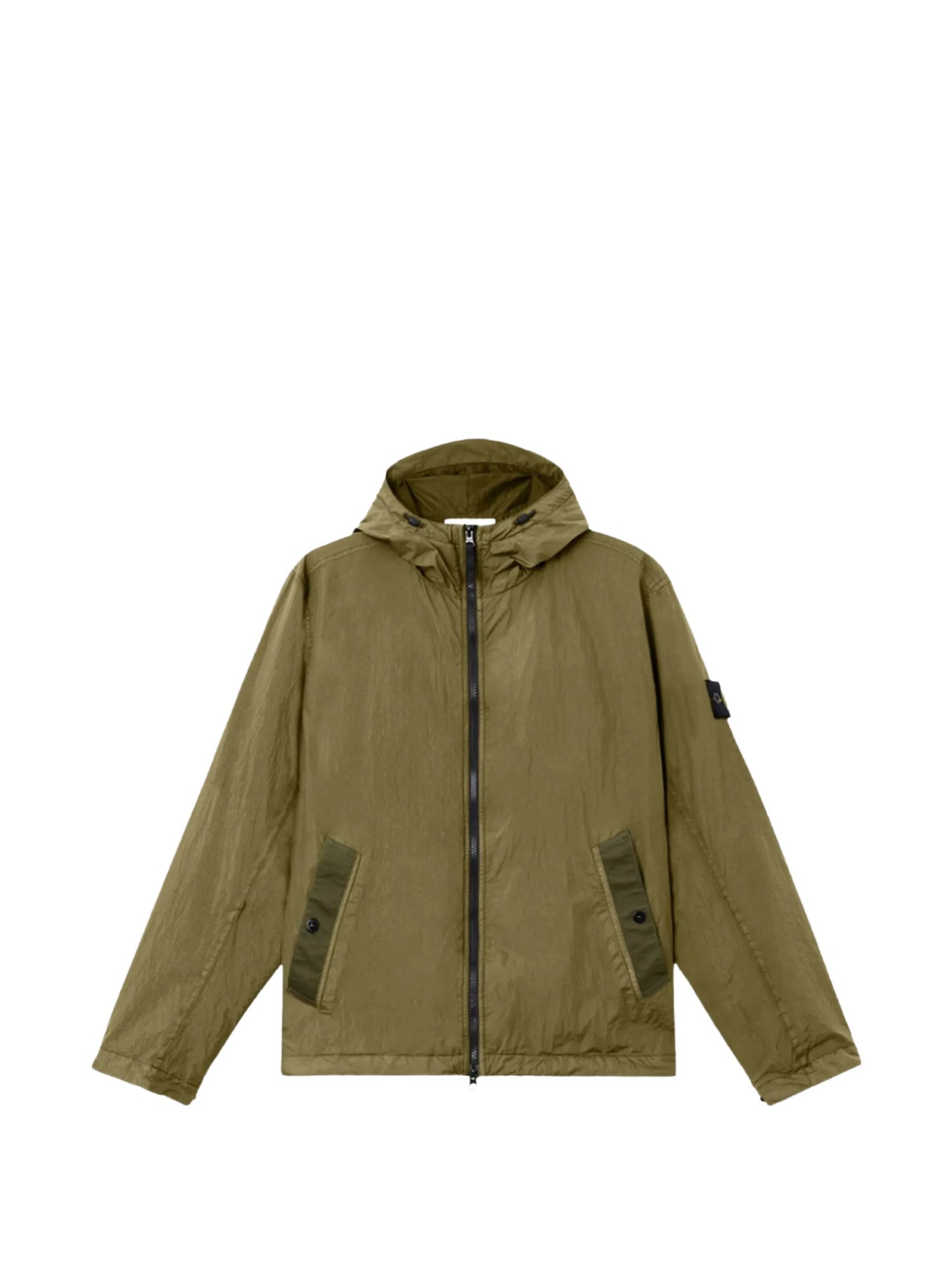 garment-dyed hooded jacket