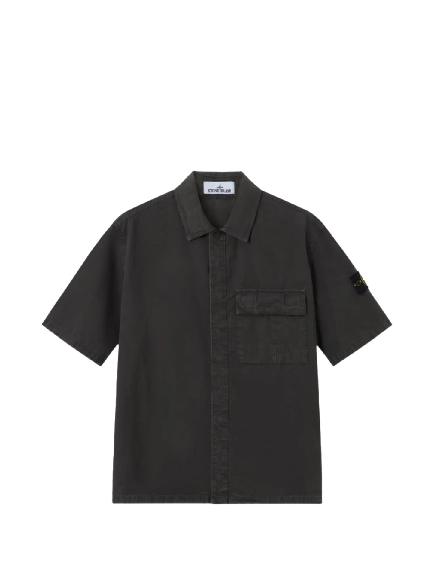 1200031 brushed organic cotton canvas old-effect shirt