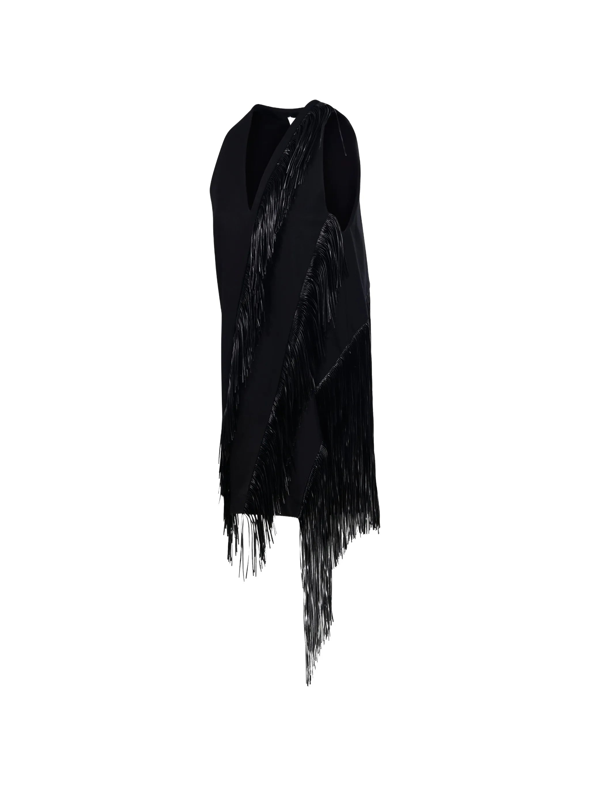 Spxgalosce fringe-trimmed sleeveless mini dress