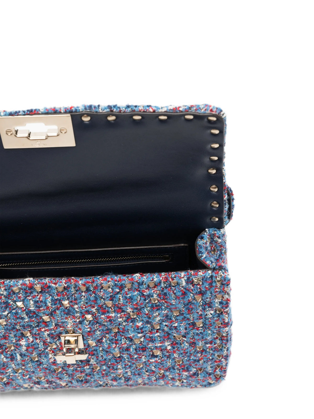 medium Rockstud tweed shoulder bag