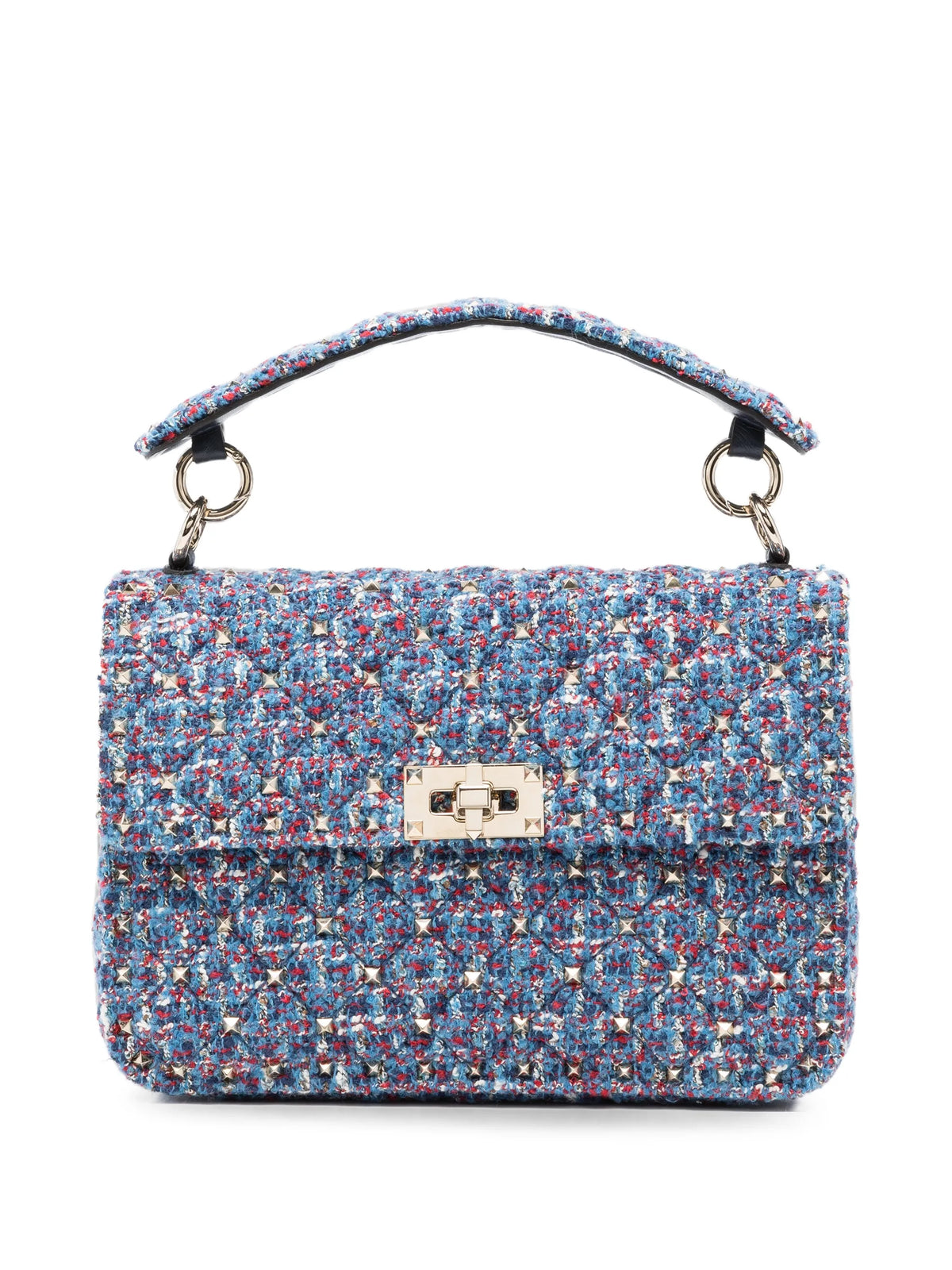 medium Rockstud tweed shoulder bag