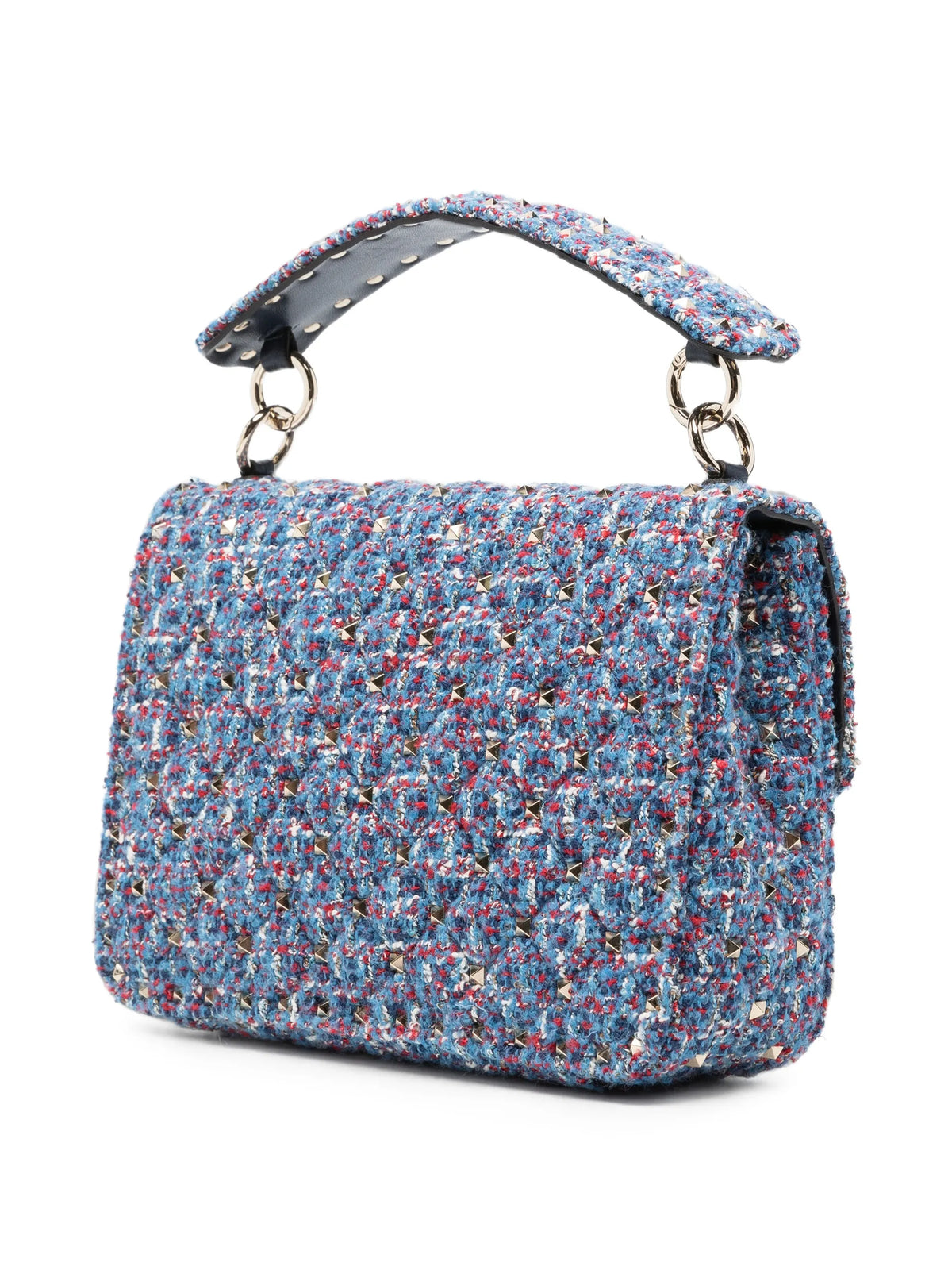 medium Rockstud tweed shoulder bag