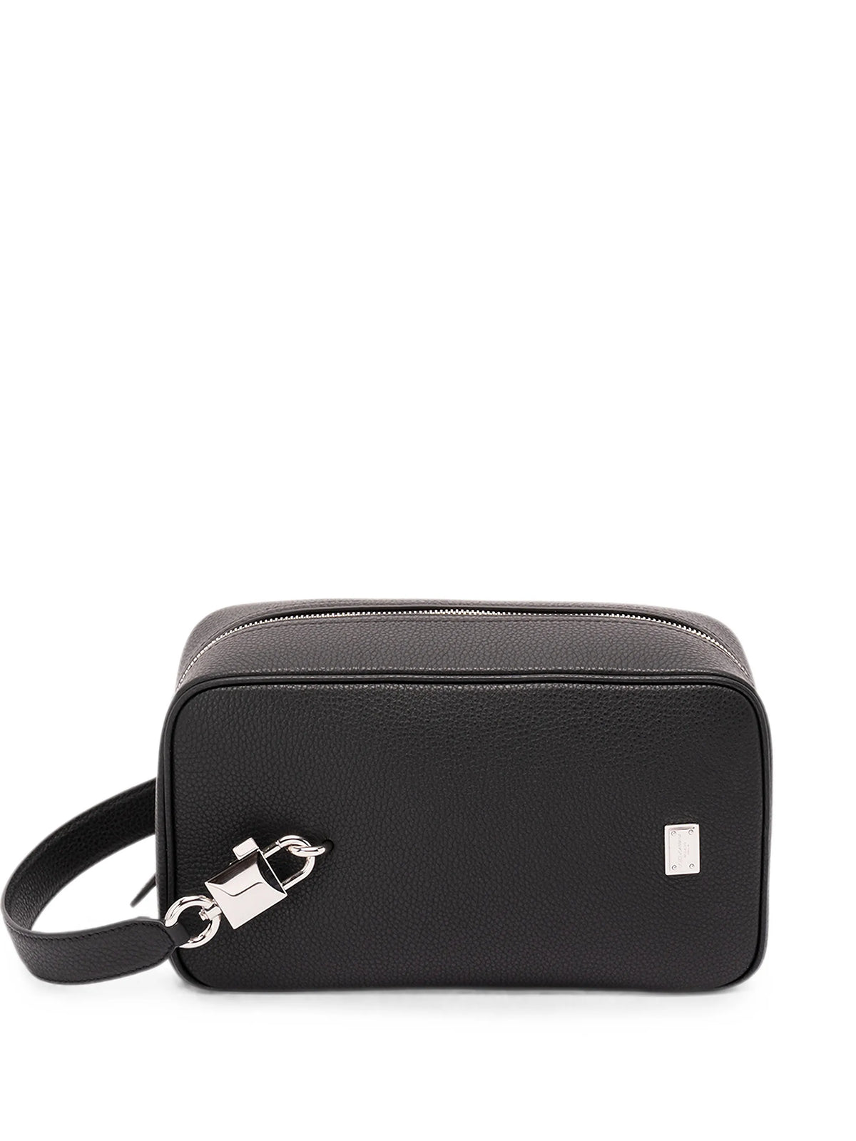 Lock handbag in calfskin