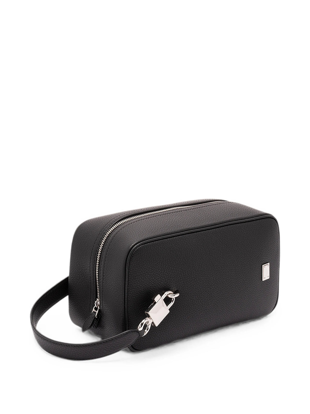 Lock handbag in calfskin