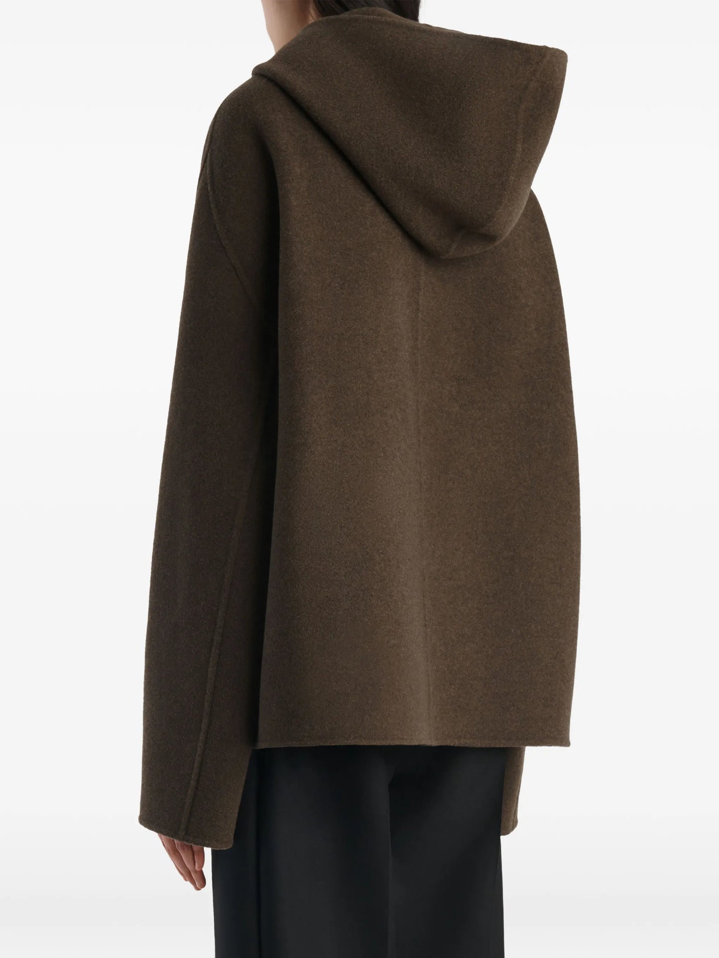 hooded wool jacket