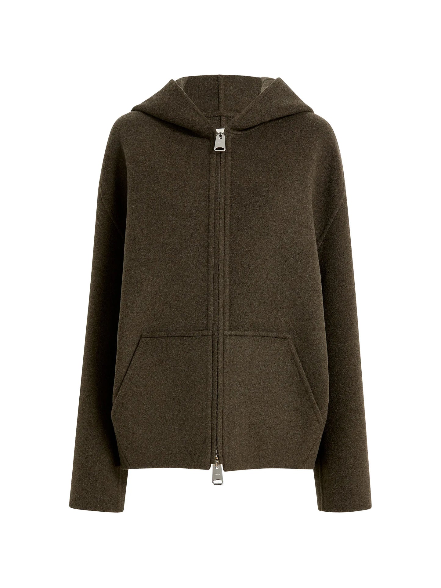 hooded wool jacket