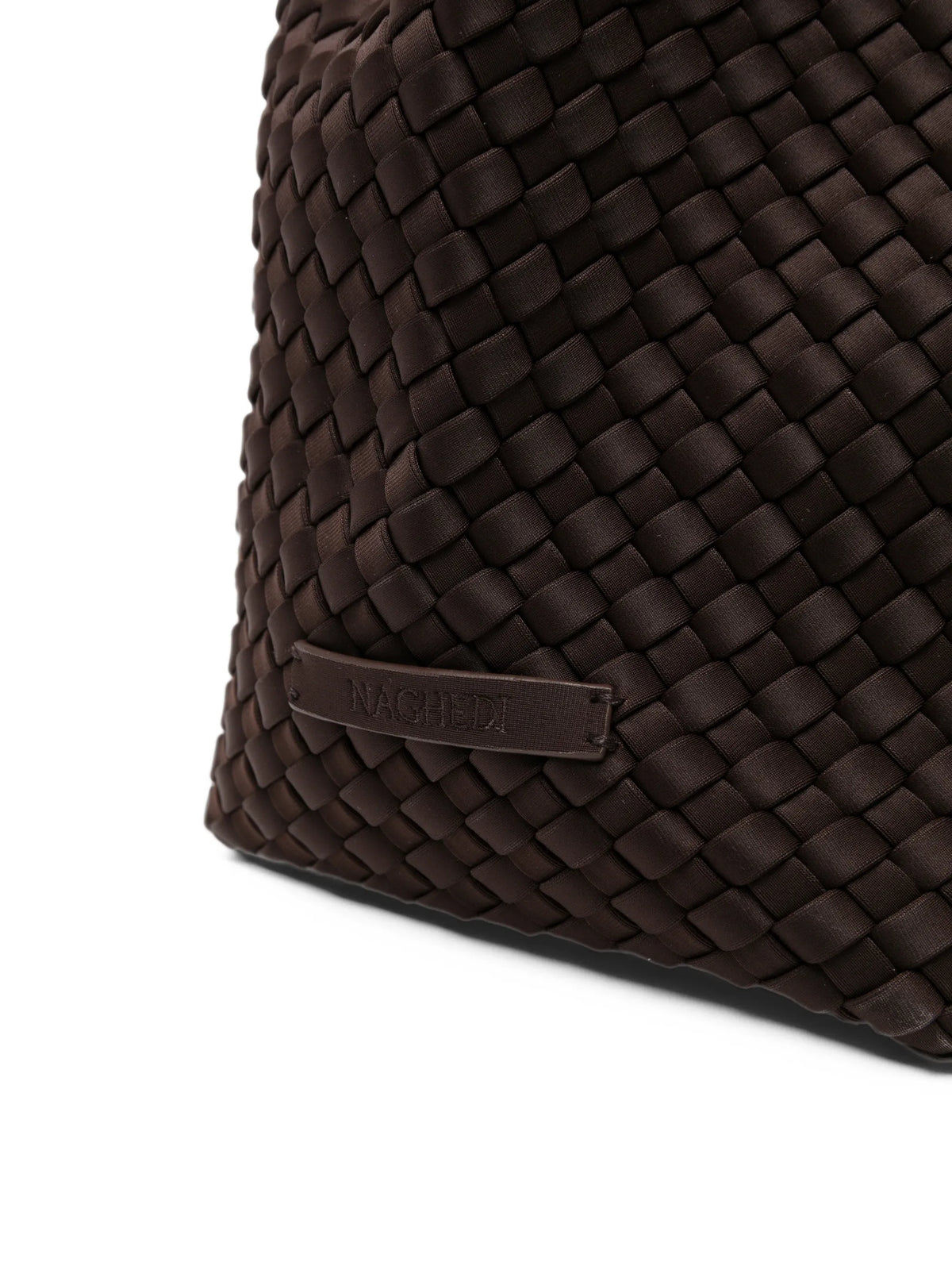 large Mercer woven bucket bag