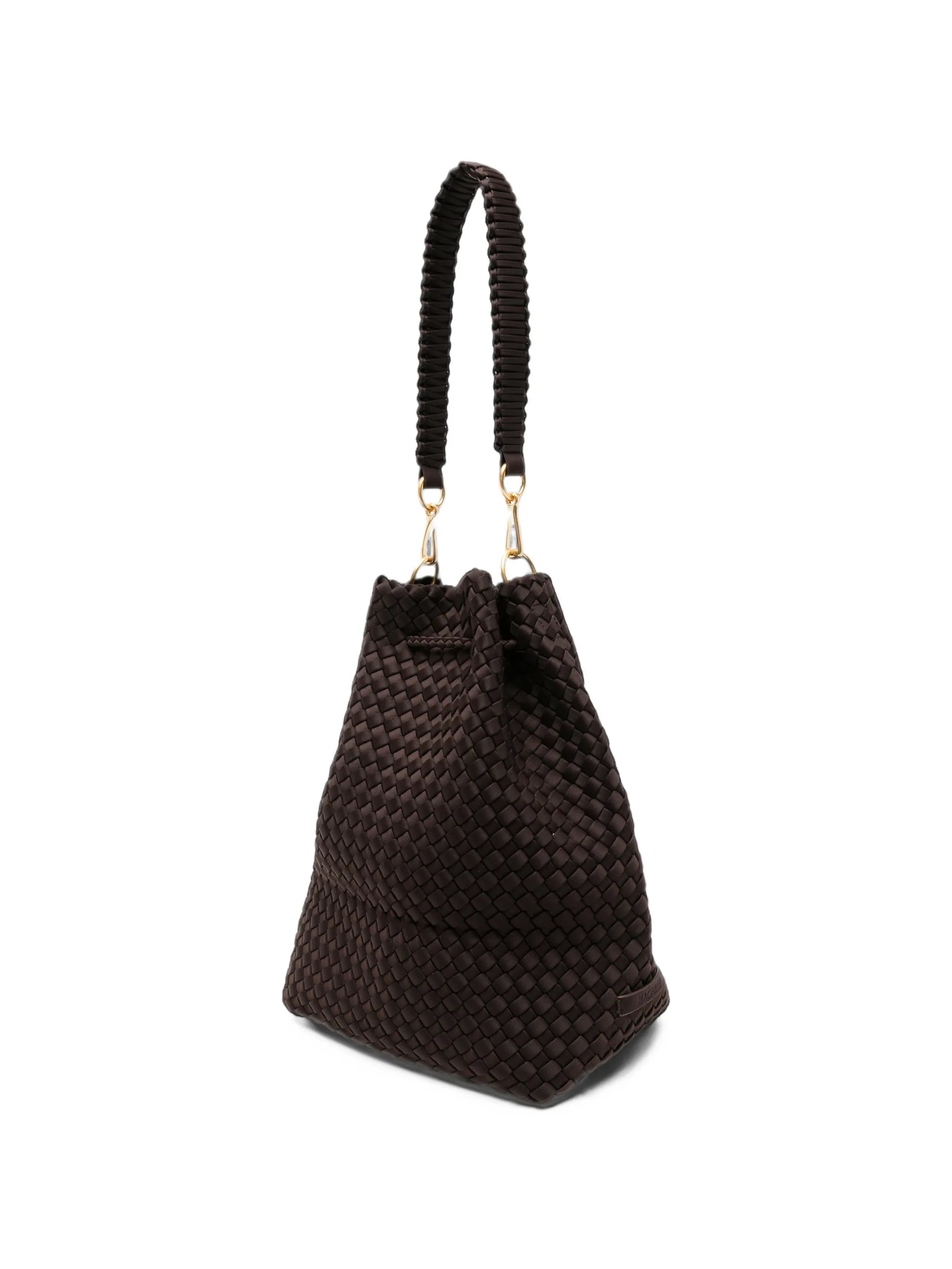 large Mercer woven bucket bag