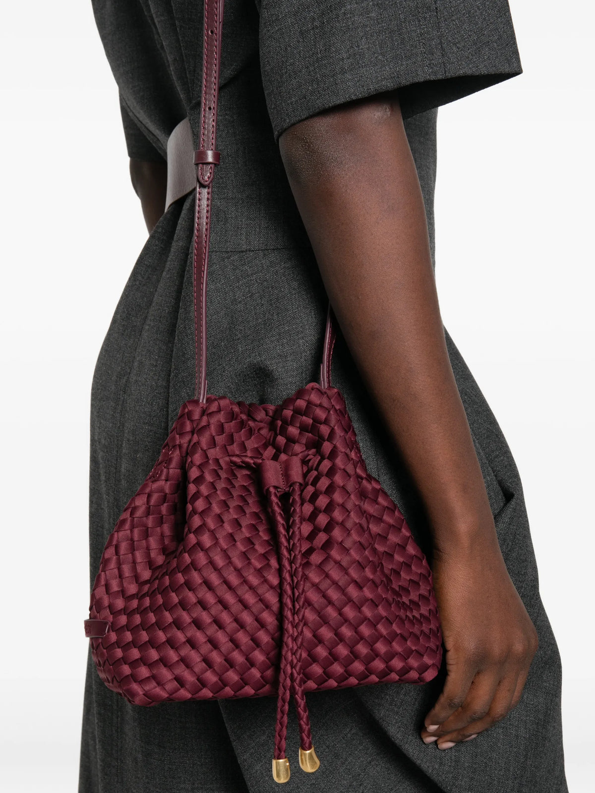 medium Gramercy woven bucket bag