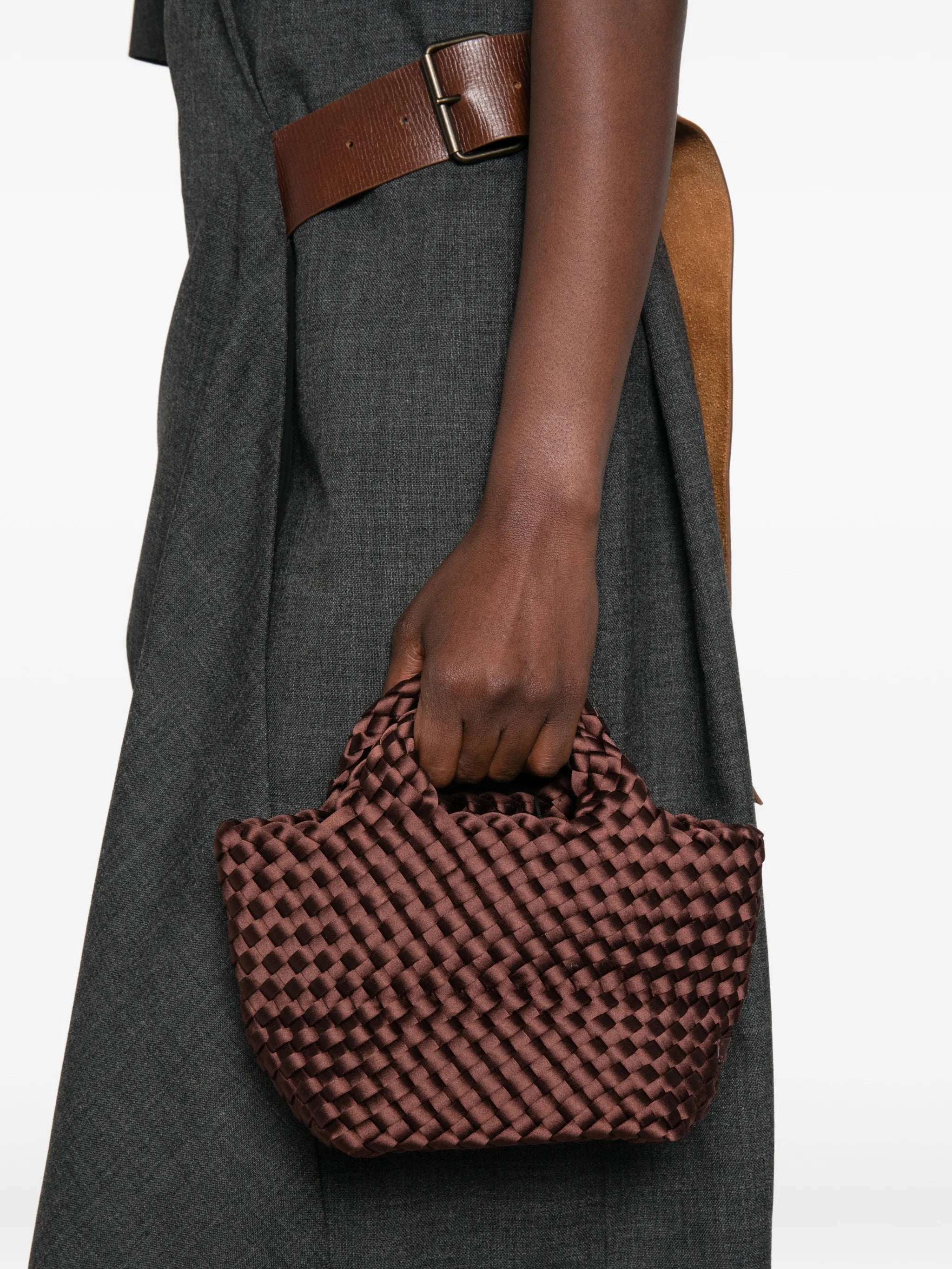 mini St. Barths woven tote bag