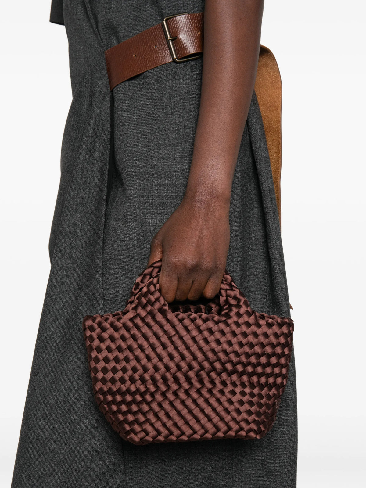 mini St. Barths woven tote bag