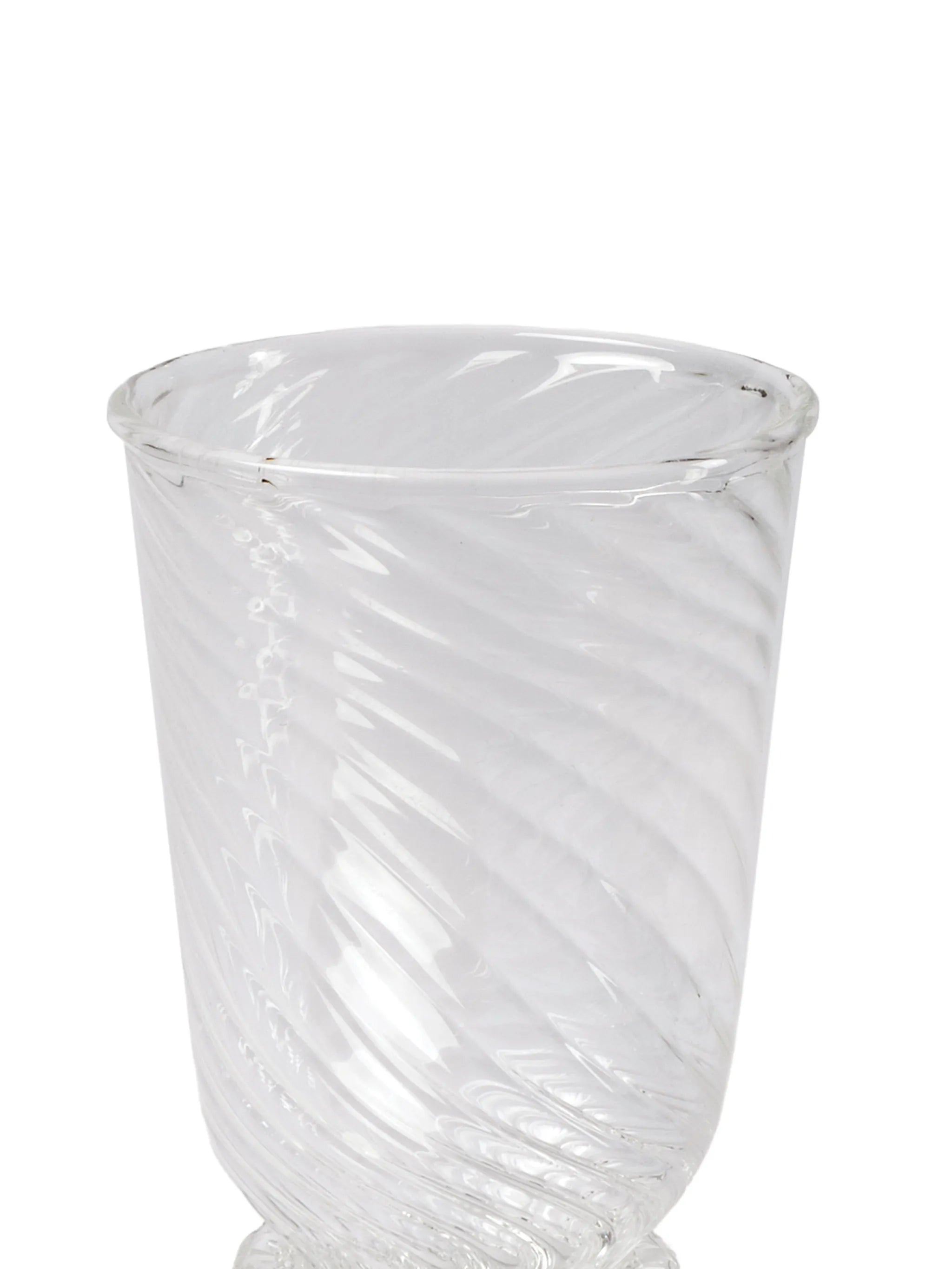 spiral drinking glasses (set of two)