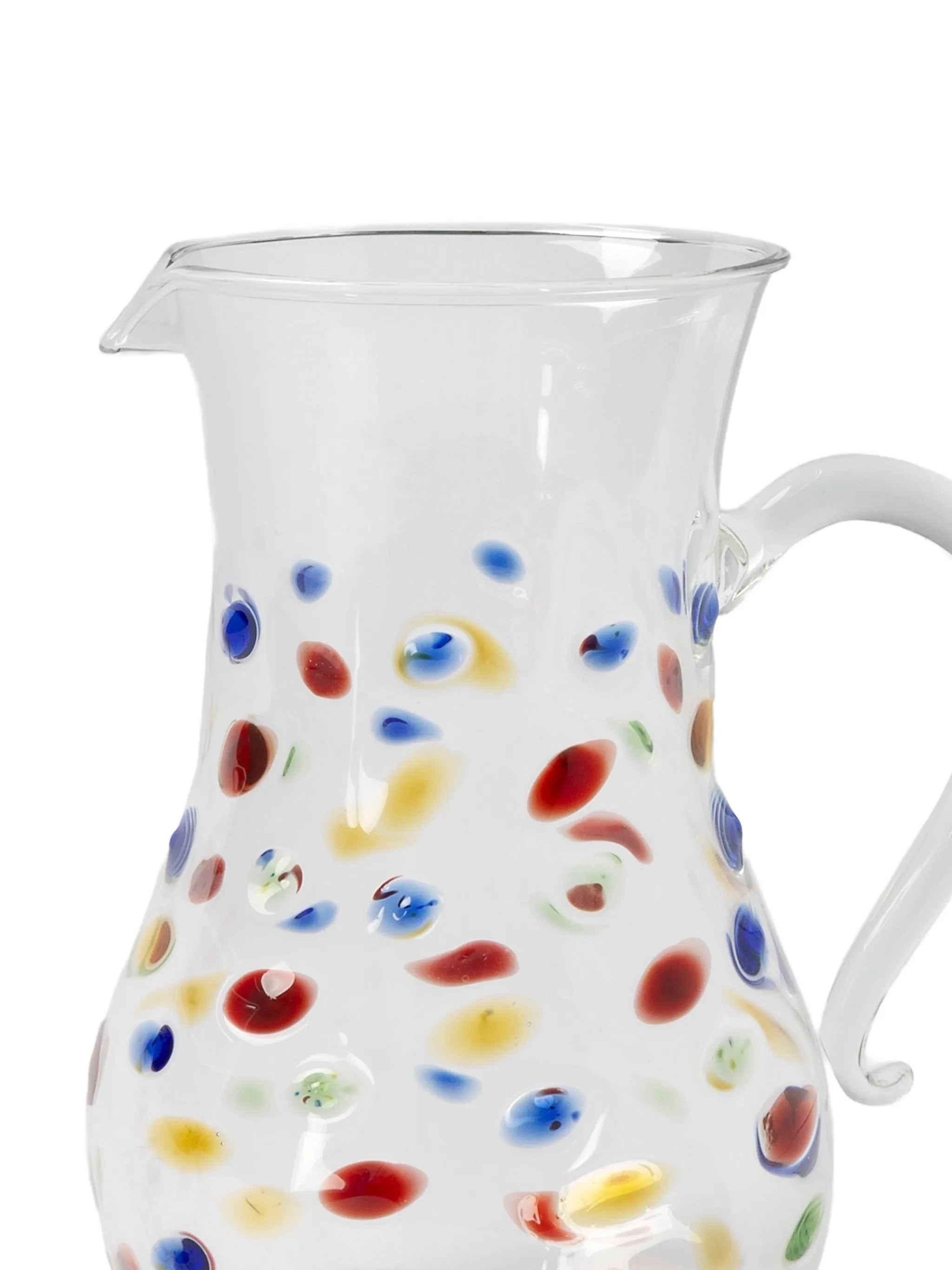 Egyptian polka-dot glass jug