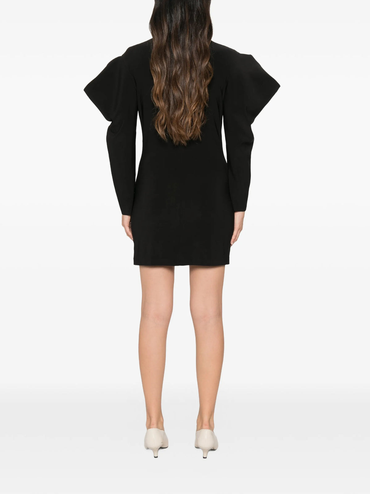 Wing sleeve mini dress