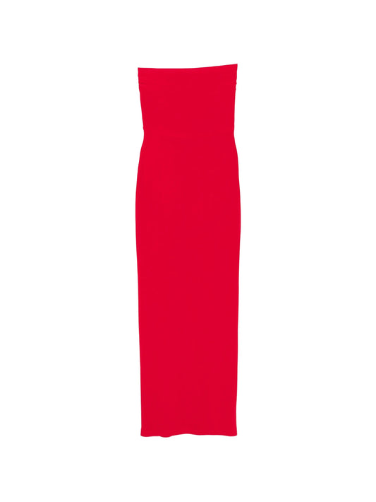 strapless maxi dress
