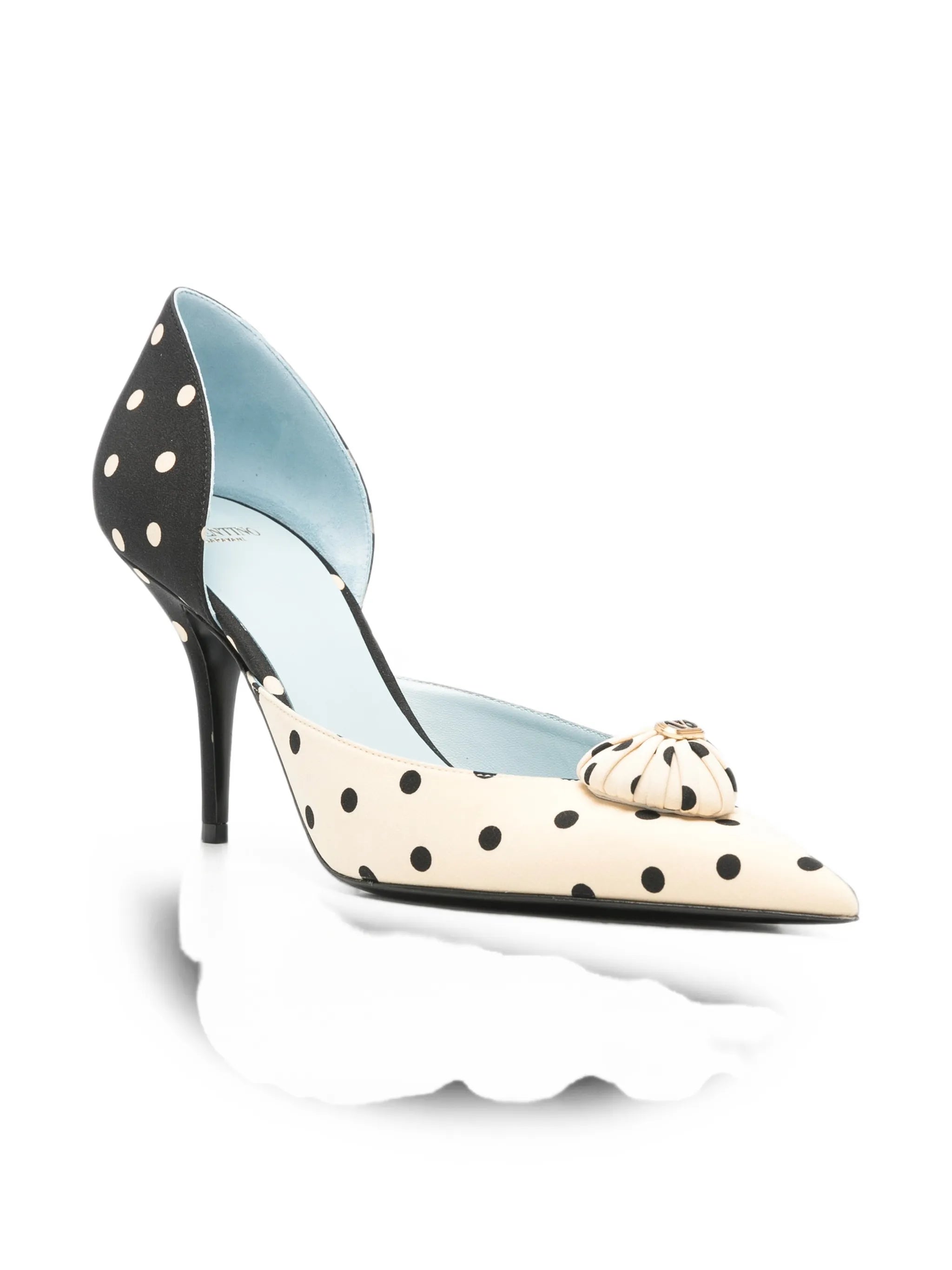 Coeur Royal polka-dot d'Orsay pumps