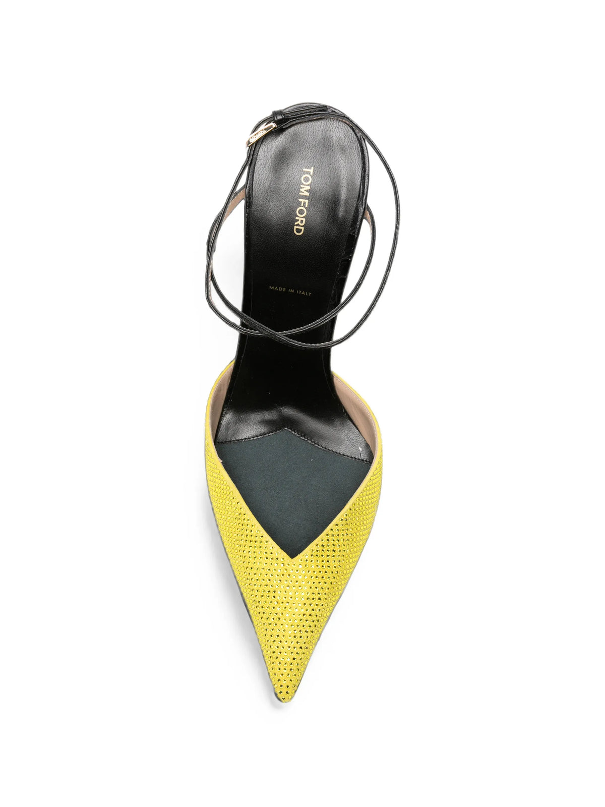 crystal-embellished leather pumps