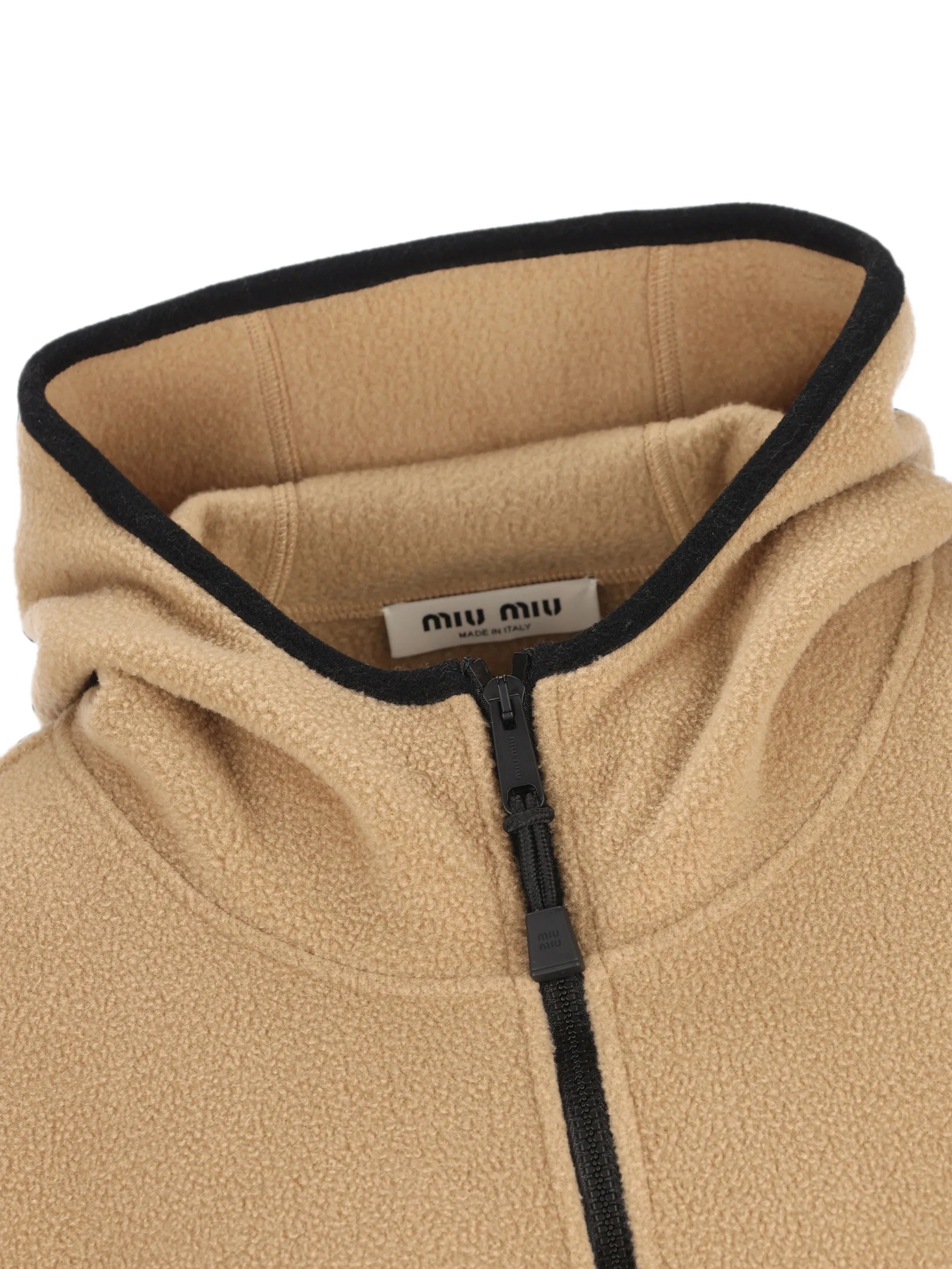 logo-embroidered zip-up hoodie