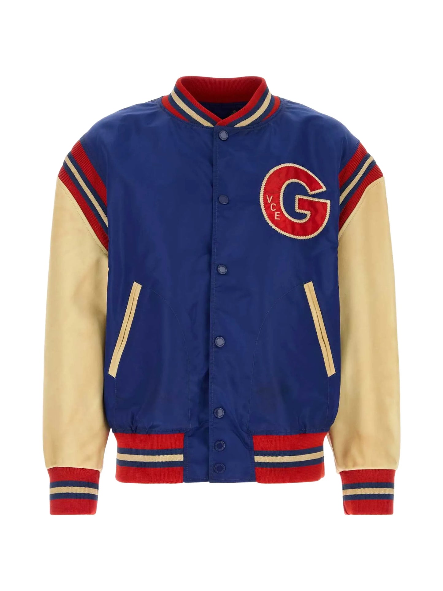 logo-patch bomber jacket