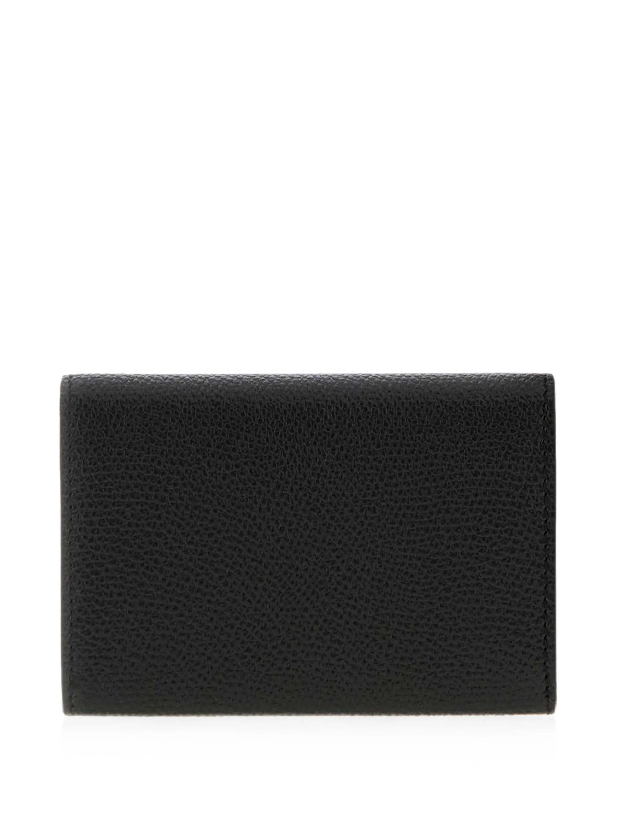 VLogo grain-leather wallet
