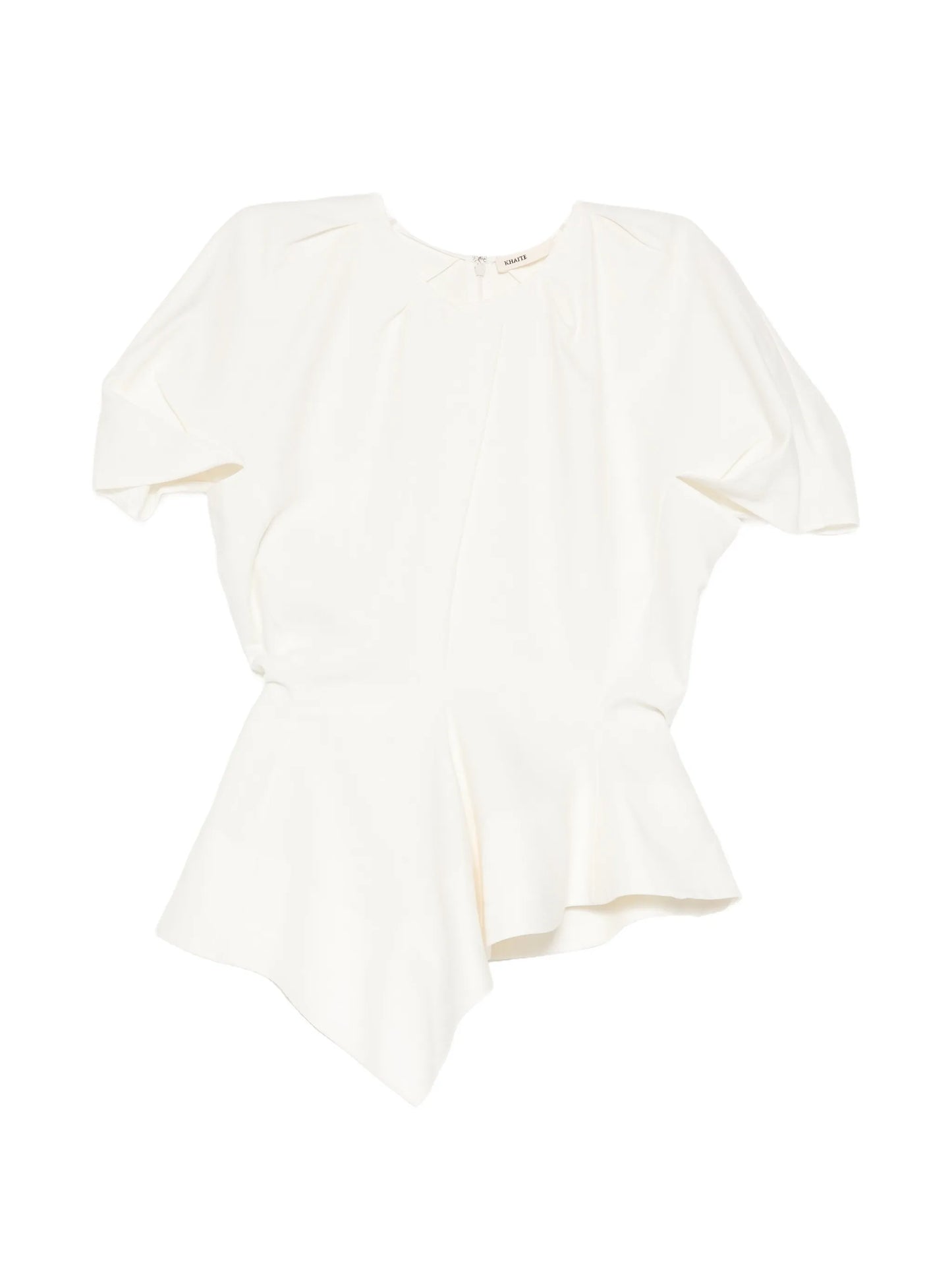 asymmetric peplum blouse