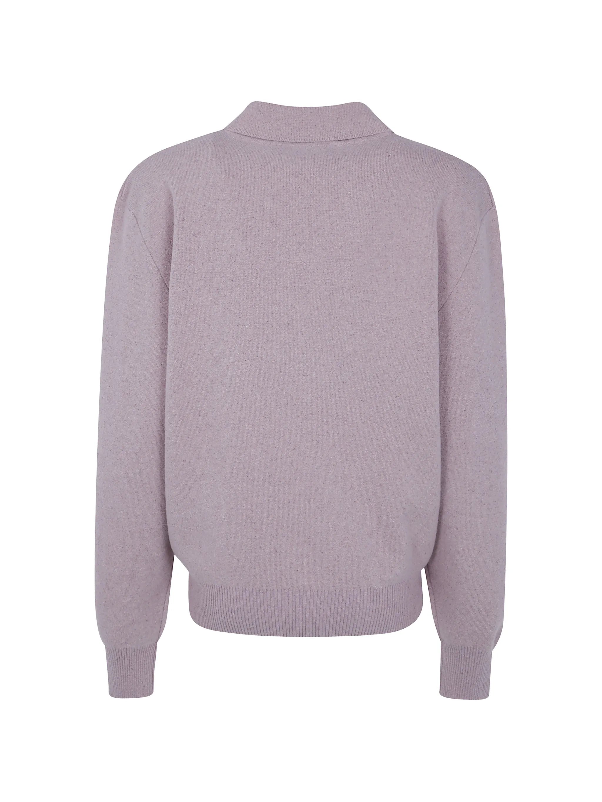 button-fastening knitted sweater