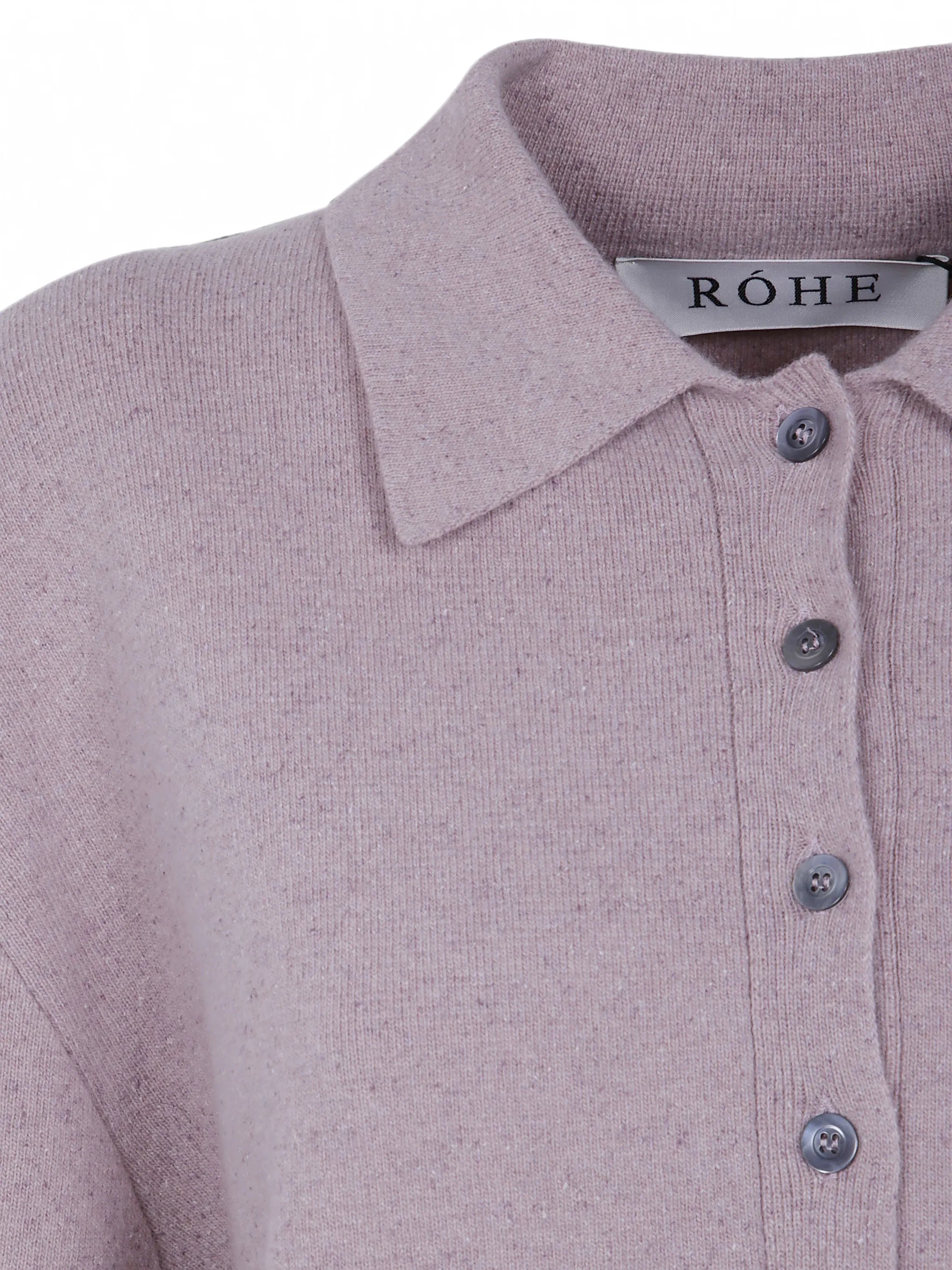 button-fastening knitted sweater