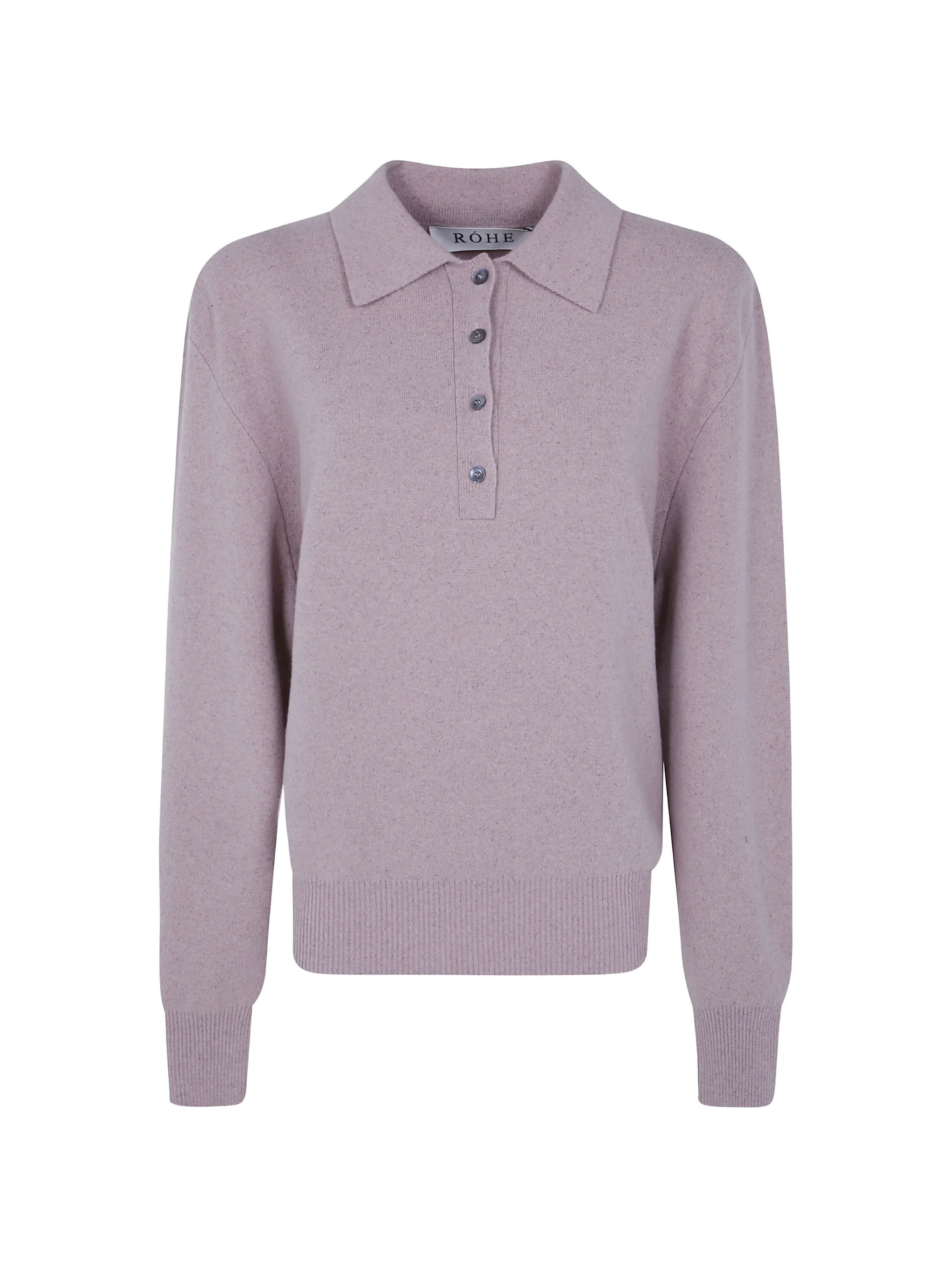 button-fastening knitted sweater