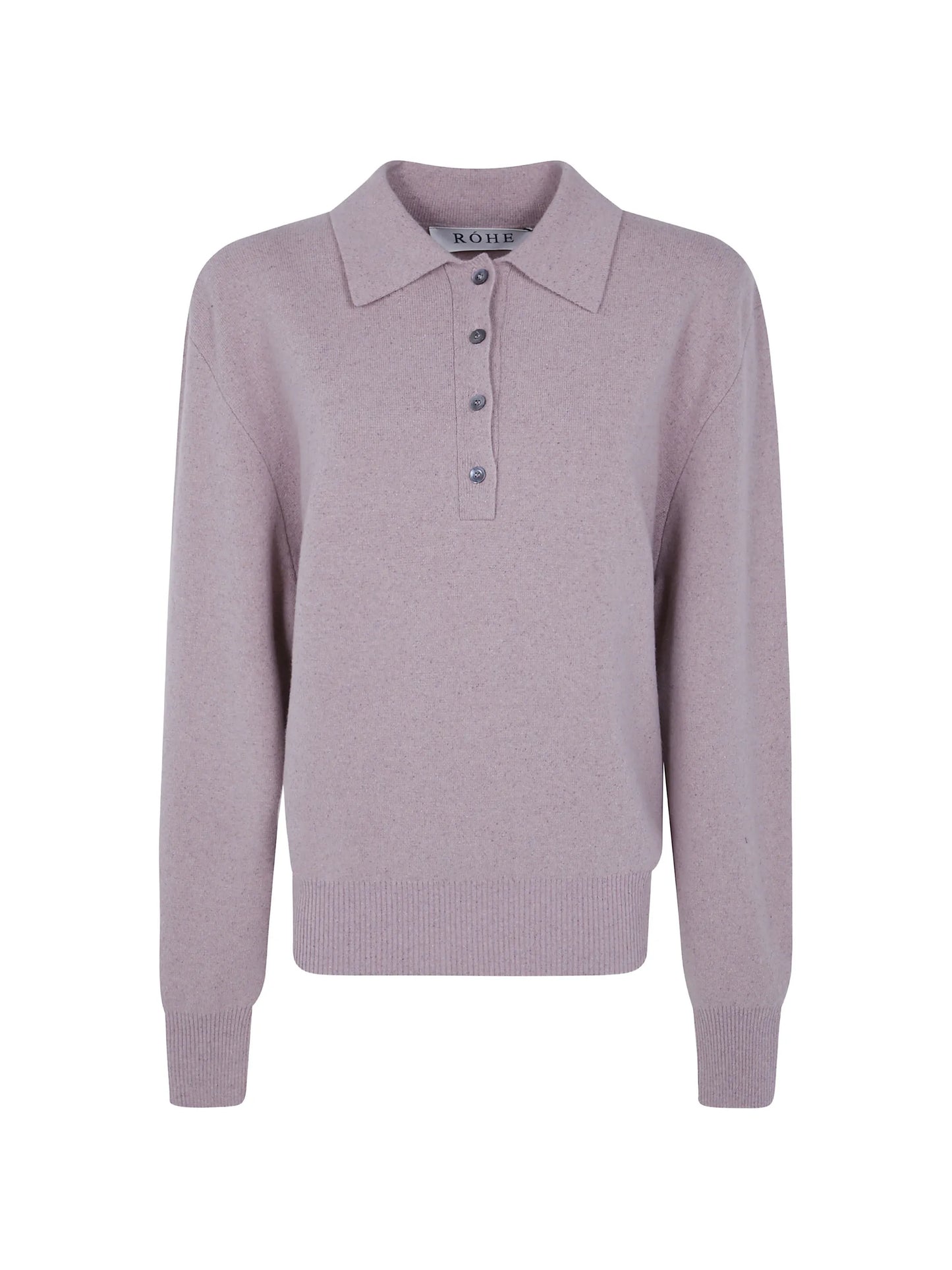button-fastening knitted sweater