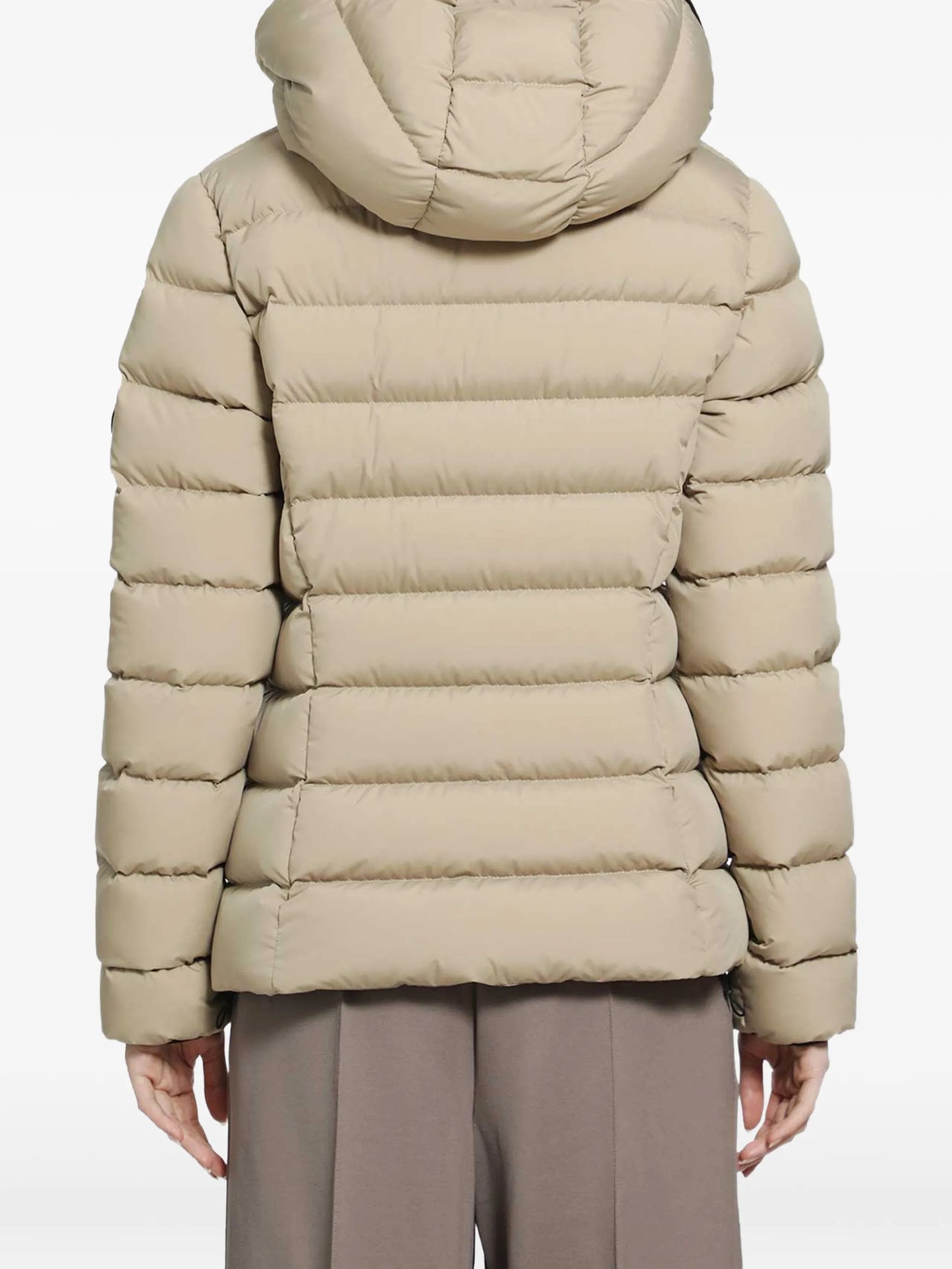 padded logo-patch jacket