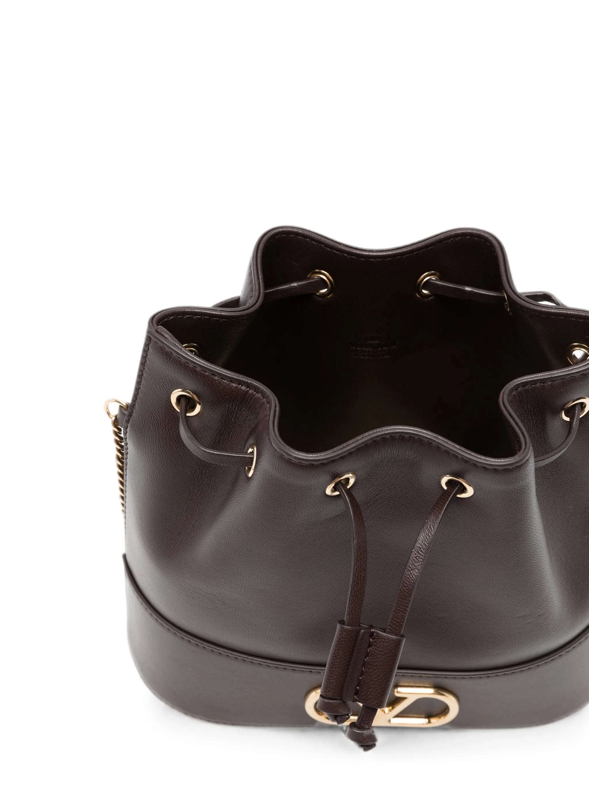 mini VLogo signature bucket bag in nappa leather
