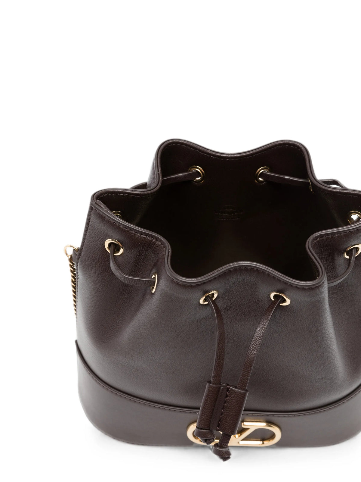 mini VLogo signature bucket bag in nappa leather