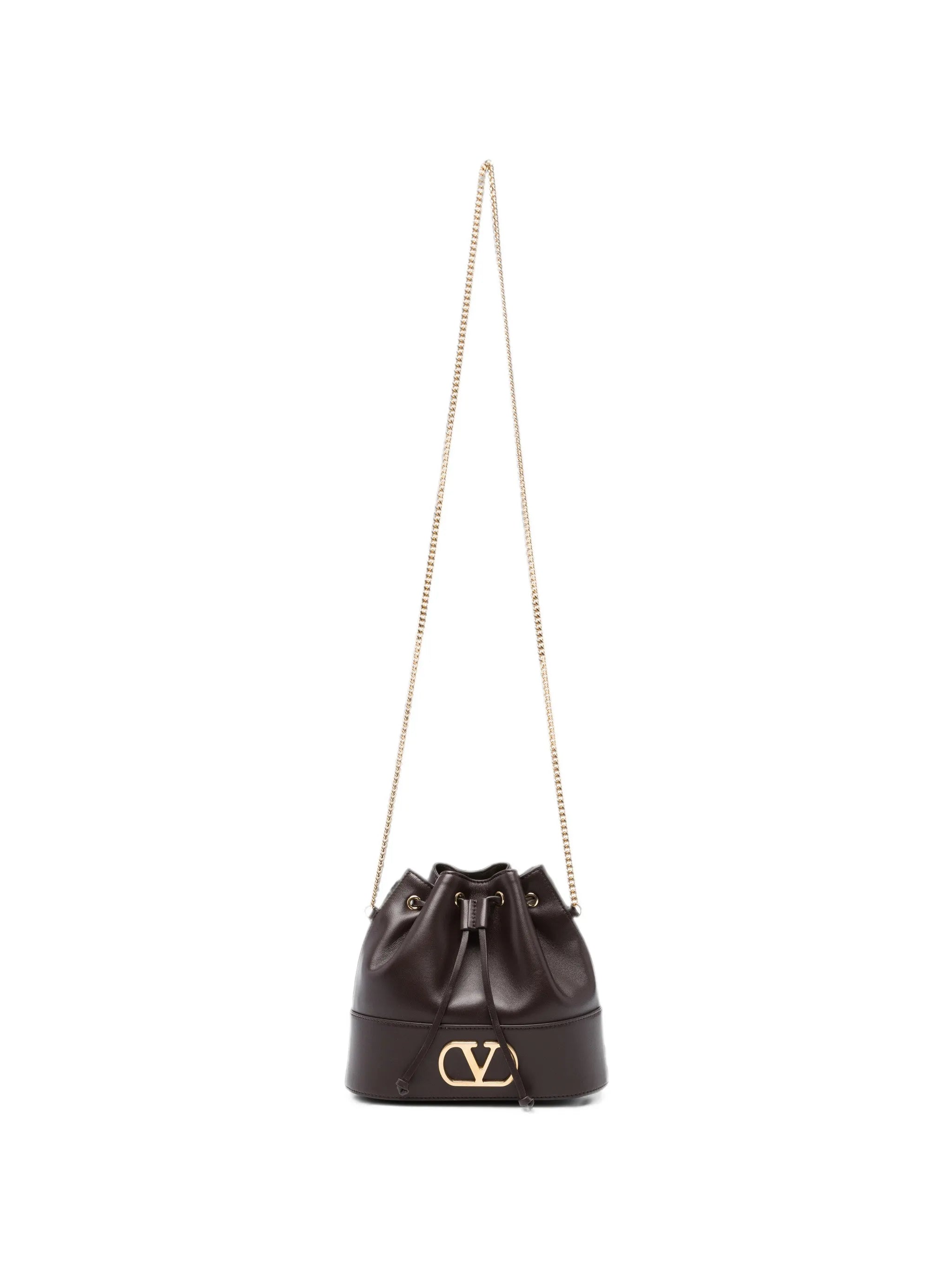 mini VLogo signature bucket bag in nappa leather