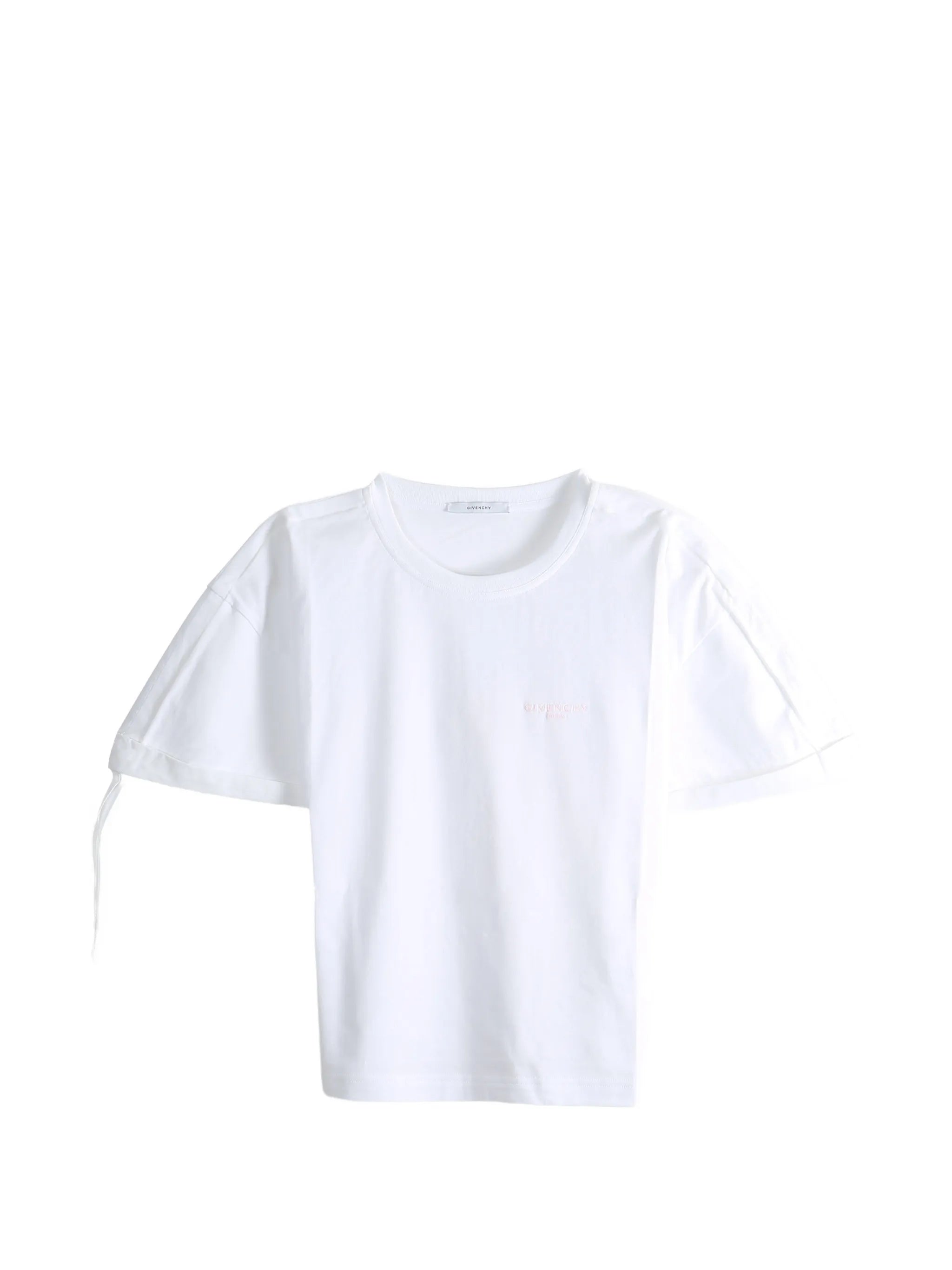 logo-embroidered sleeve-detail T-shirt
