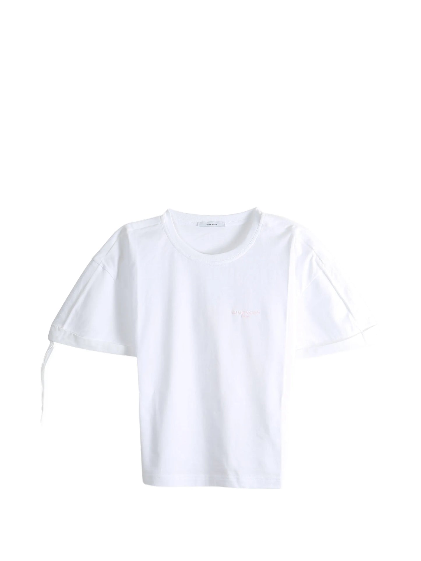 logo-embroidered sleeve-detail T-shirt