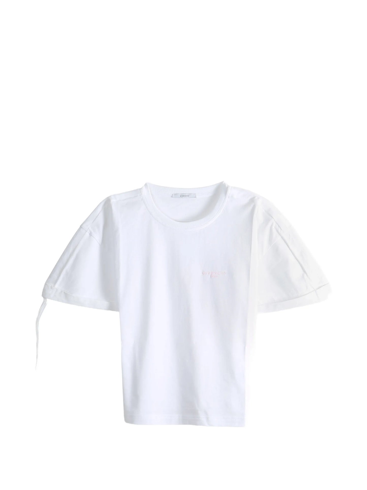 logo-embroidered sleeve-detail T-shirt