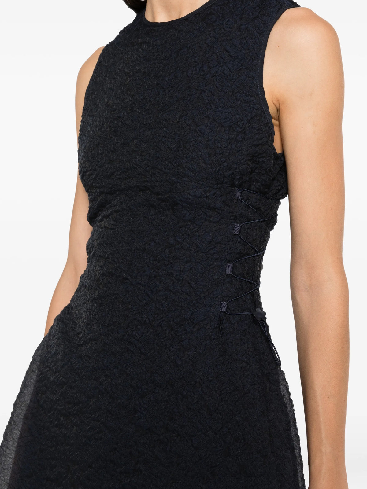 Floria Brodia matelassé midi dress