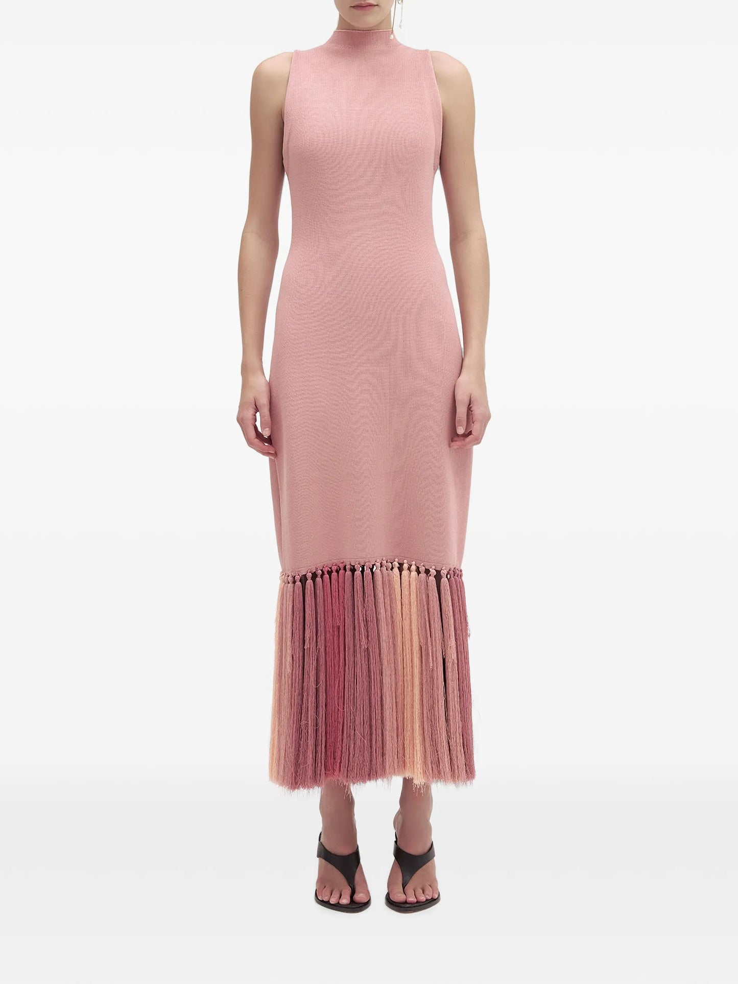 Sofina tassel-trim dress