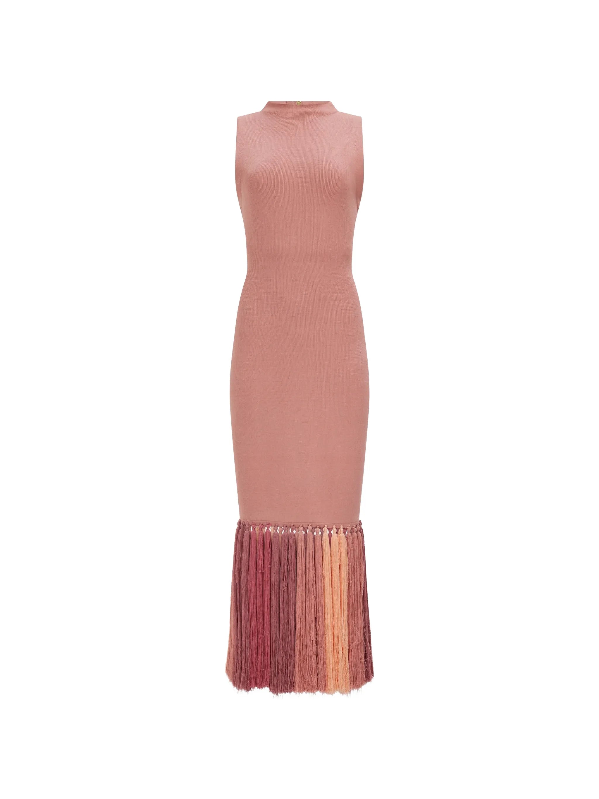 Sofina tassel-trim dress