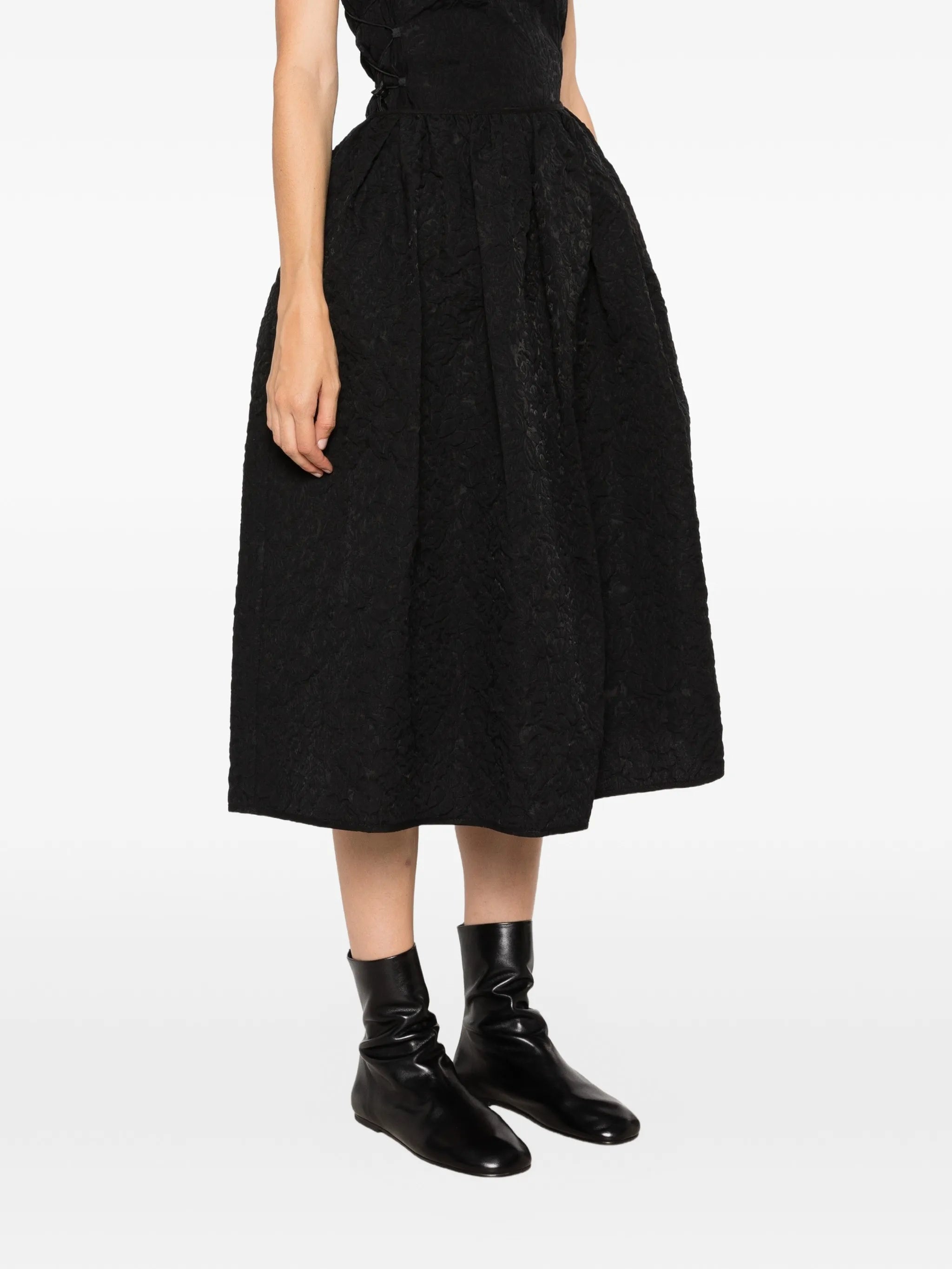 Bala textured midi skirt