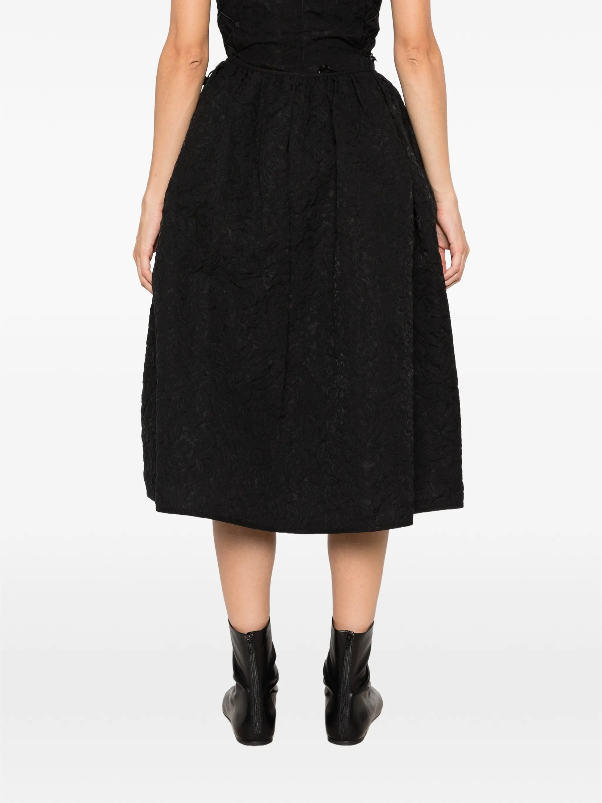 Bala textured midi skirt