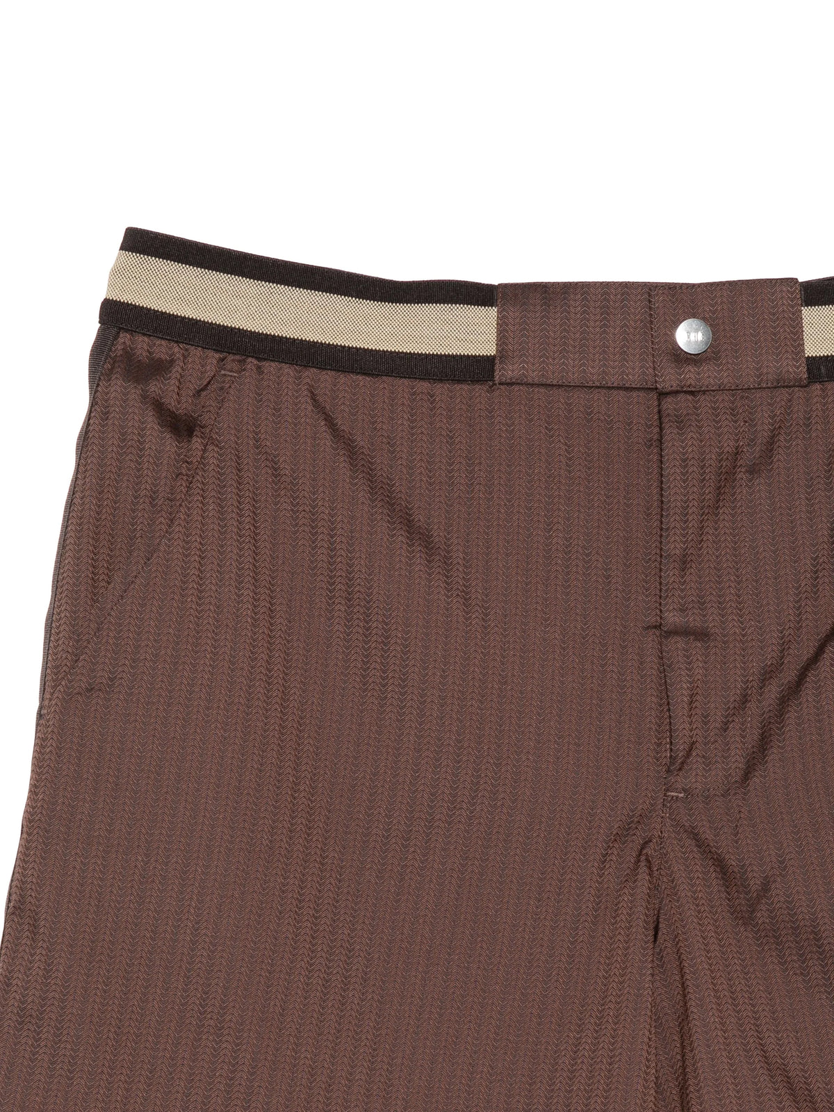 Baller pinstripe swim shorts