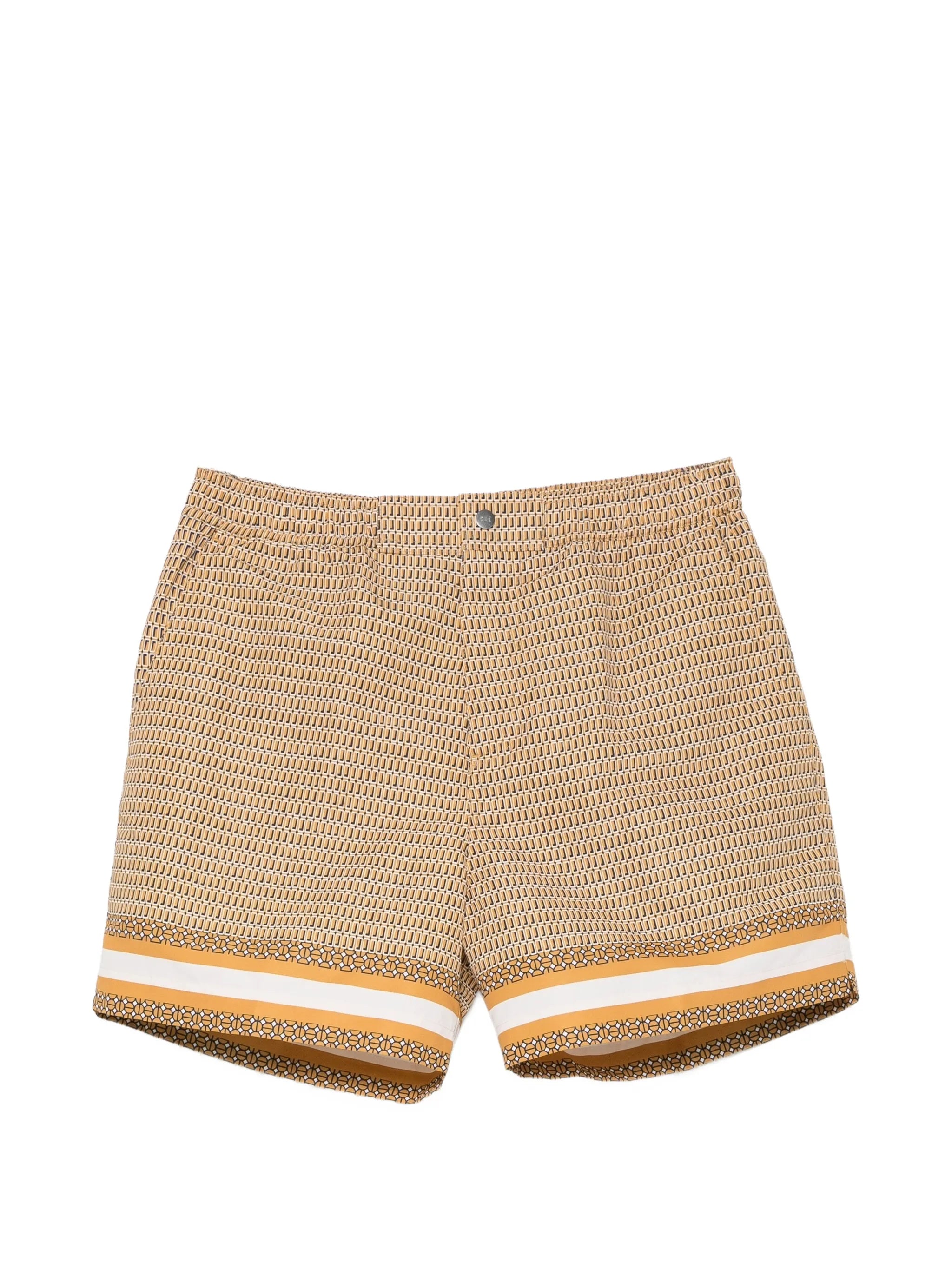 Berkeley border-print swim shorts