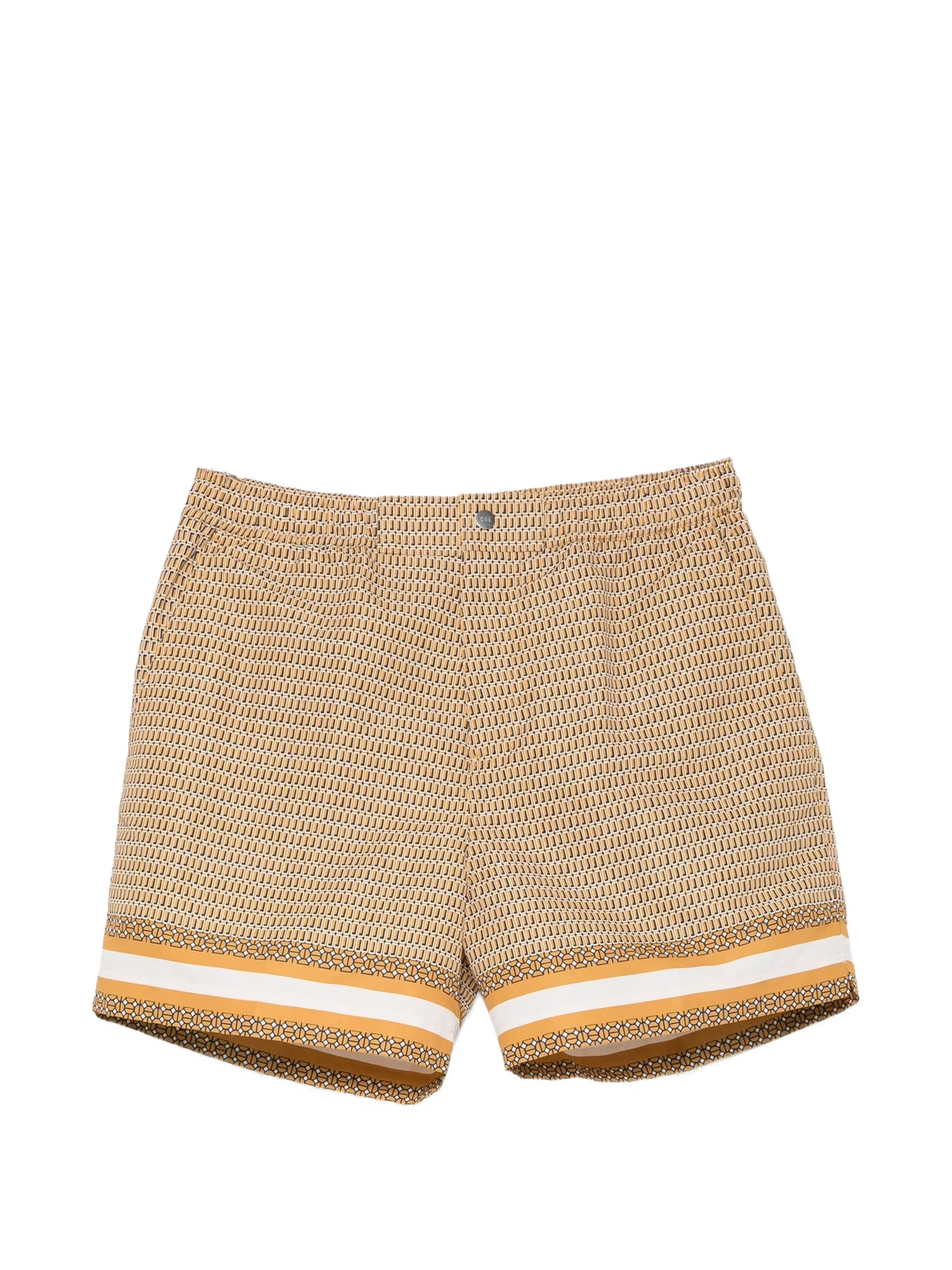 Berkeley border-print swim shorts