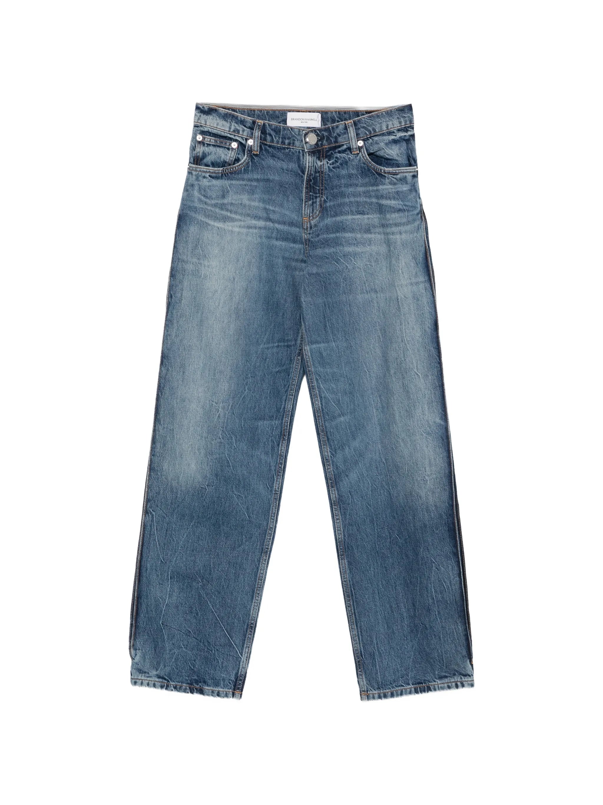 Lana bi-colour wash wide-leg jeans