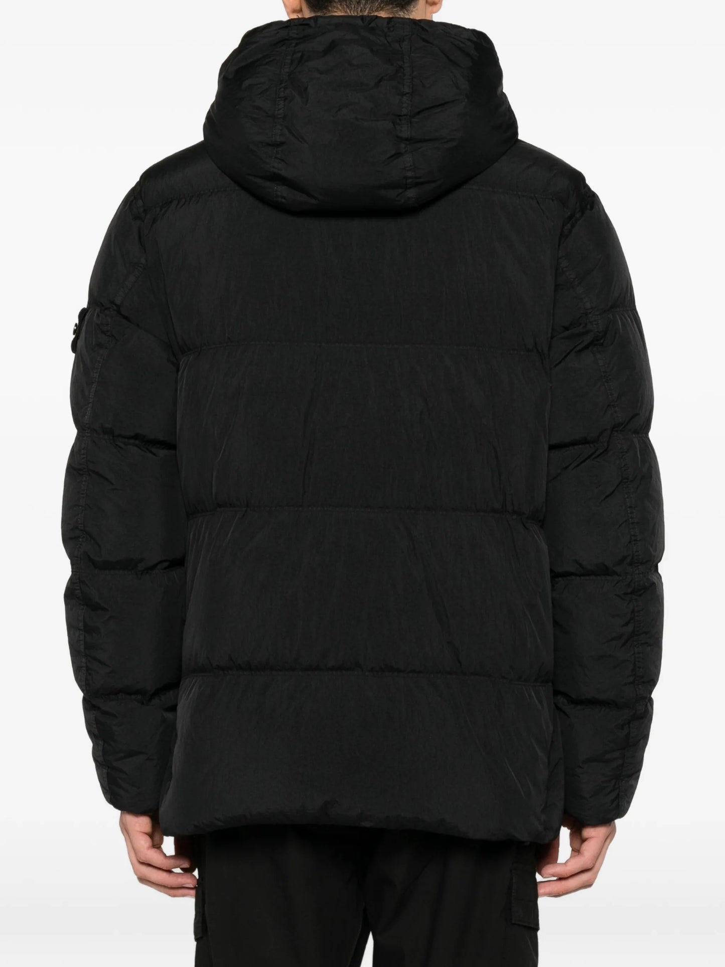Compass-patch quilted jacket