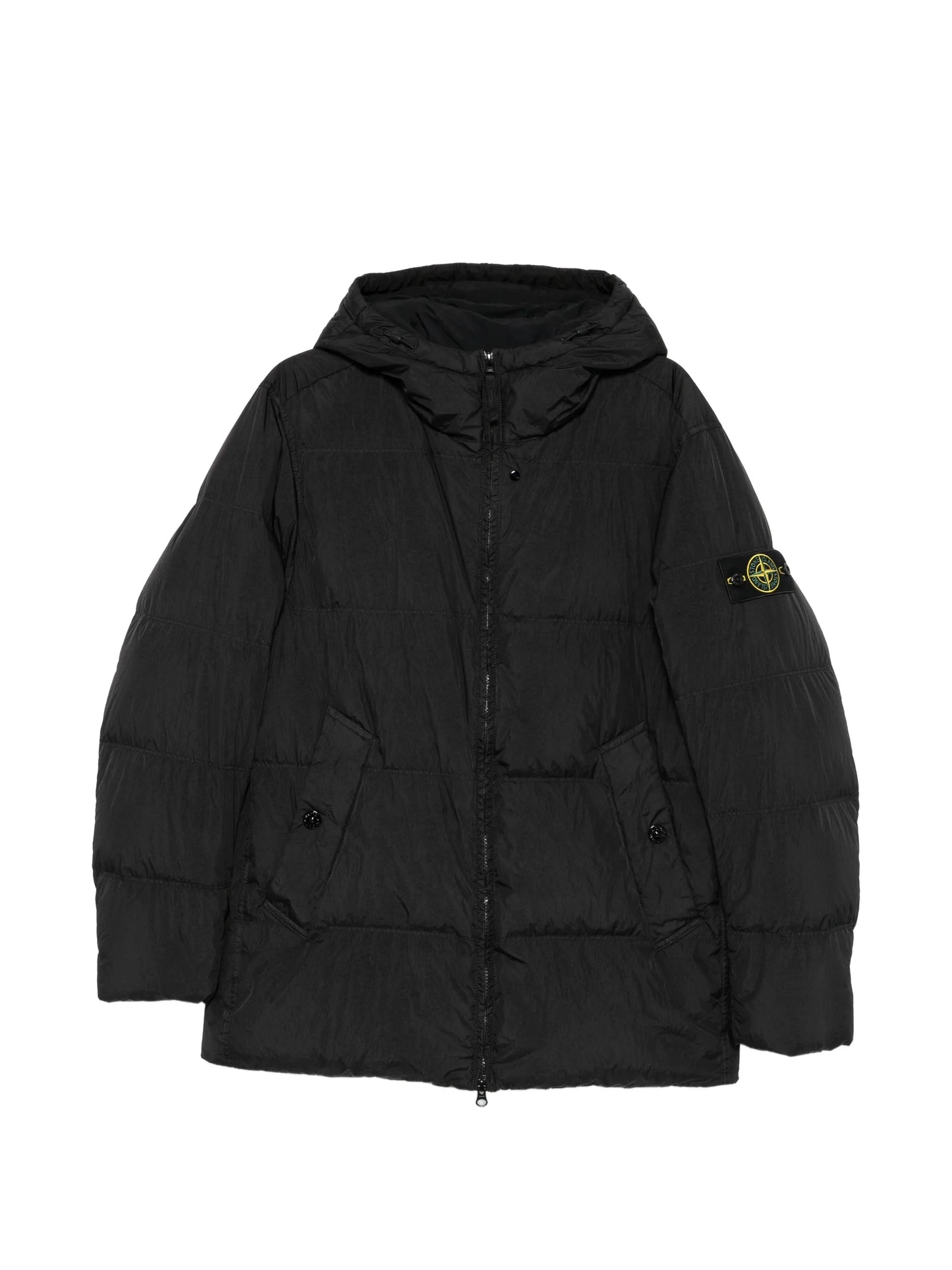 Compass-patch quilted jacket