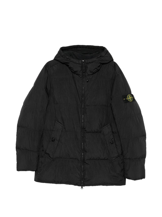 logo-patch zip-up jacket