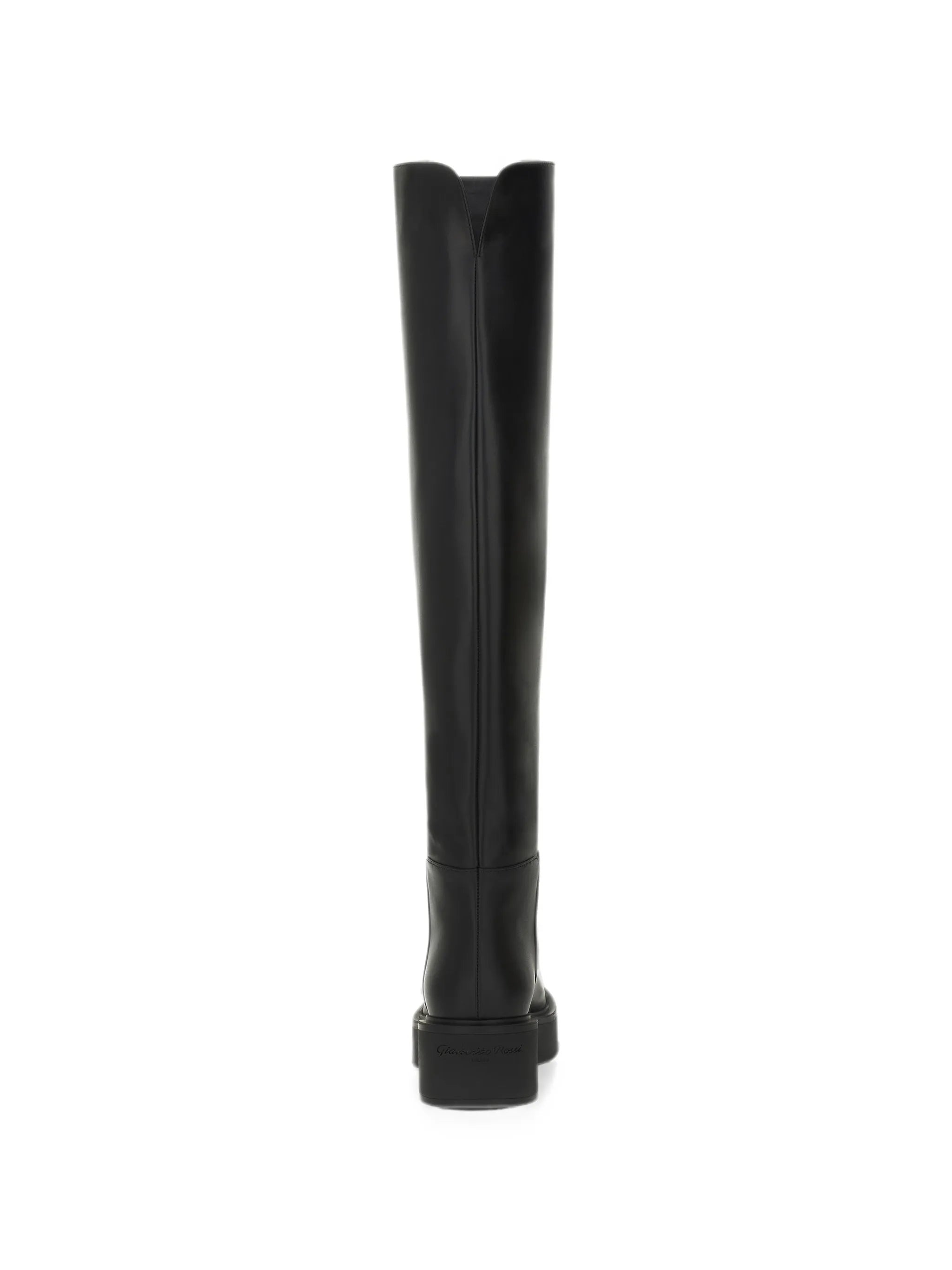 platform leather boots